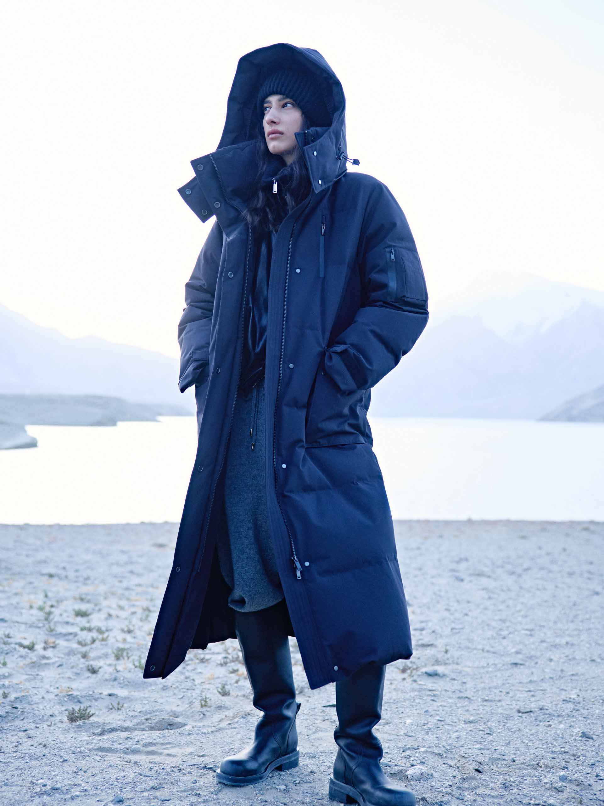 Hooded Quilted Down Coat - Image 14
