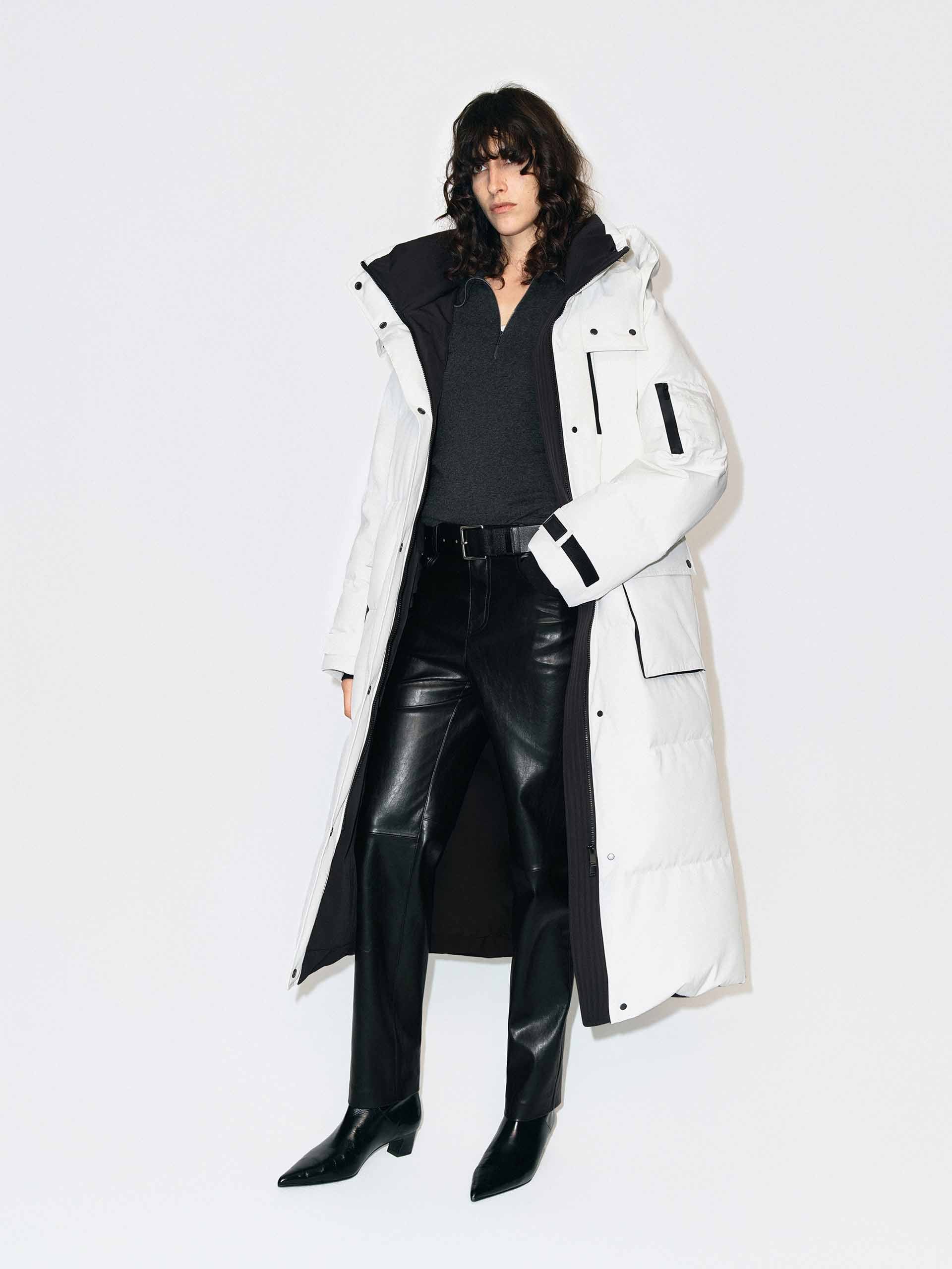 Hooded Quilted Down Coat - Image 2