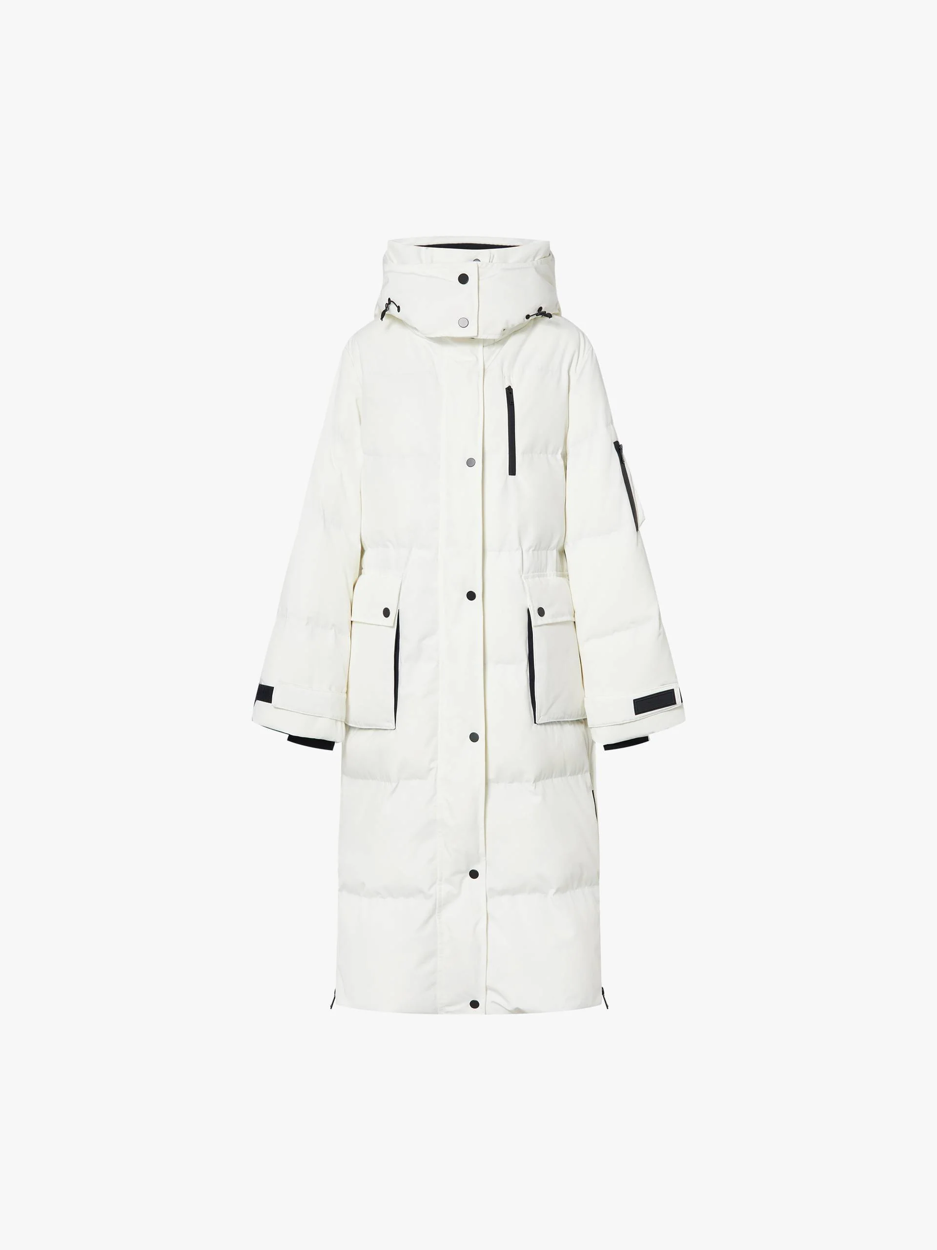 Hooded Quilted Down Coat - Image 5