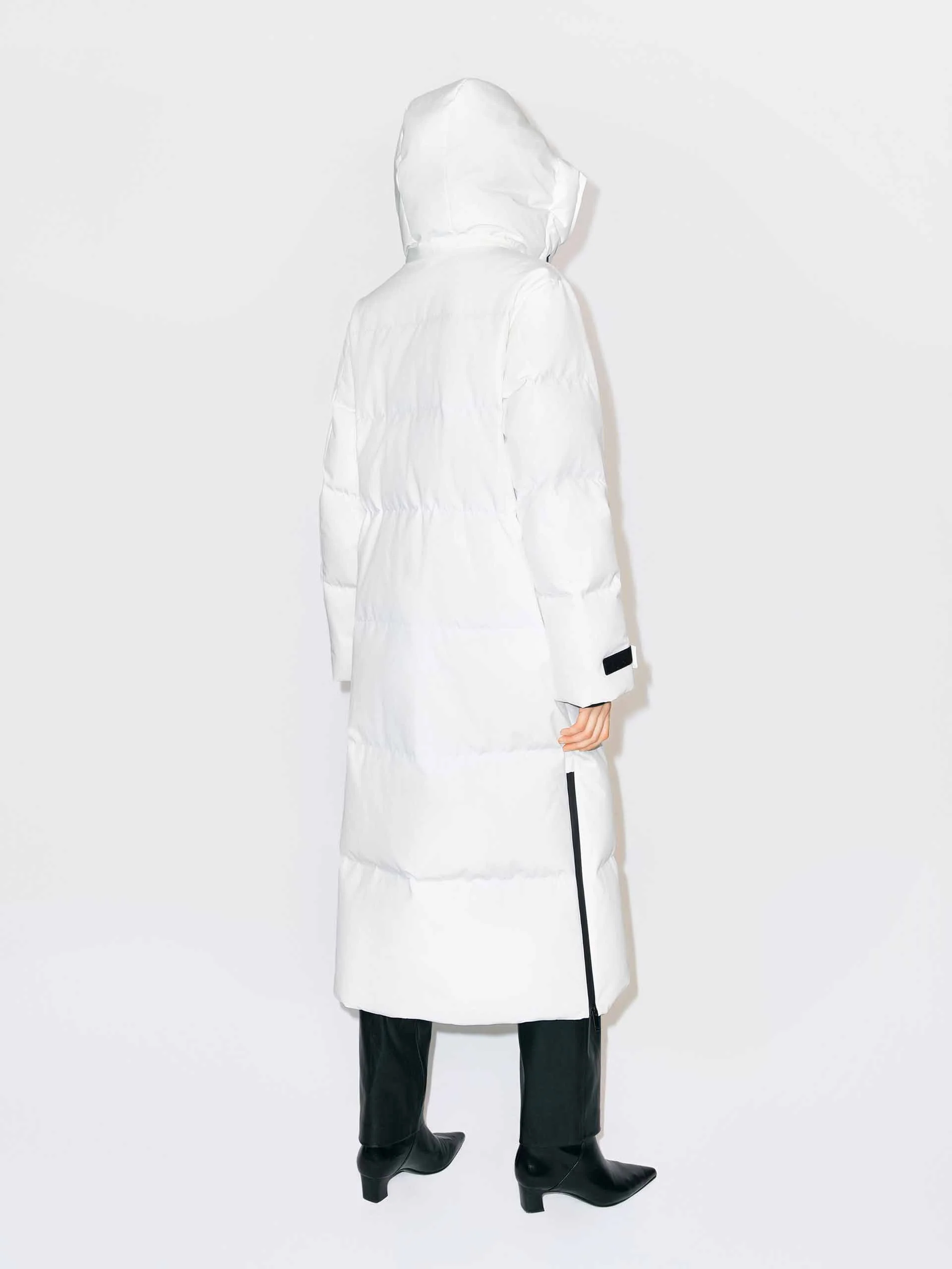 Hooded Quilted Down Coat - Image 6