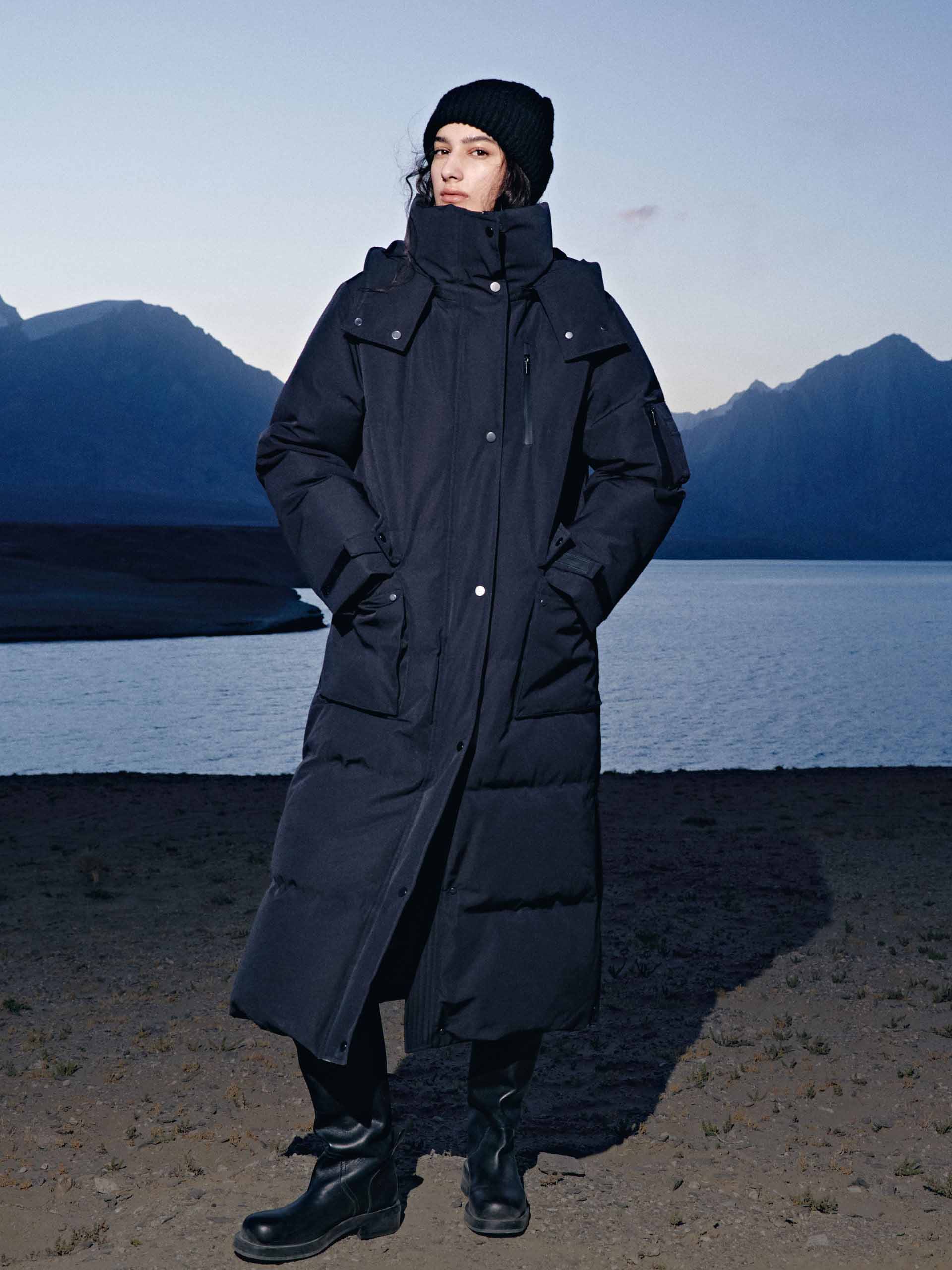 Hooded Quilted Down Coat - Image 9