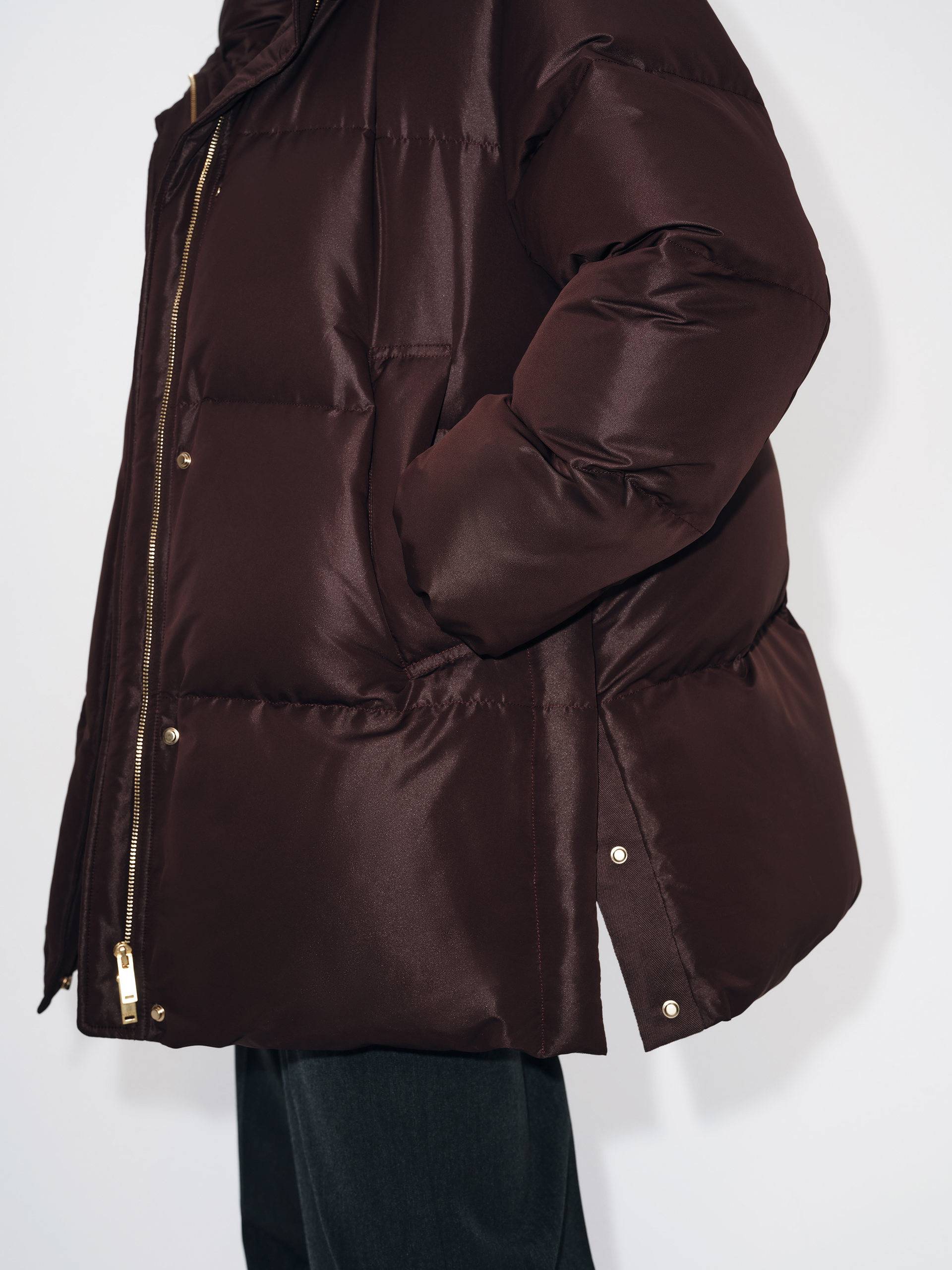 Hooded Quilted Down Jacket - Image 13
