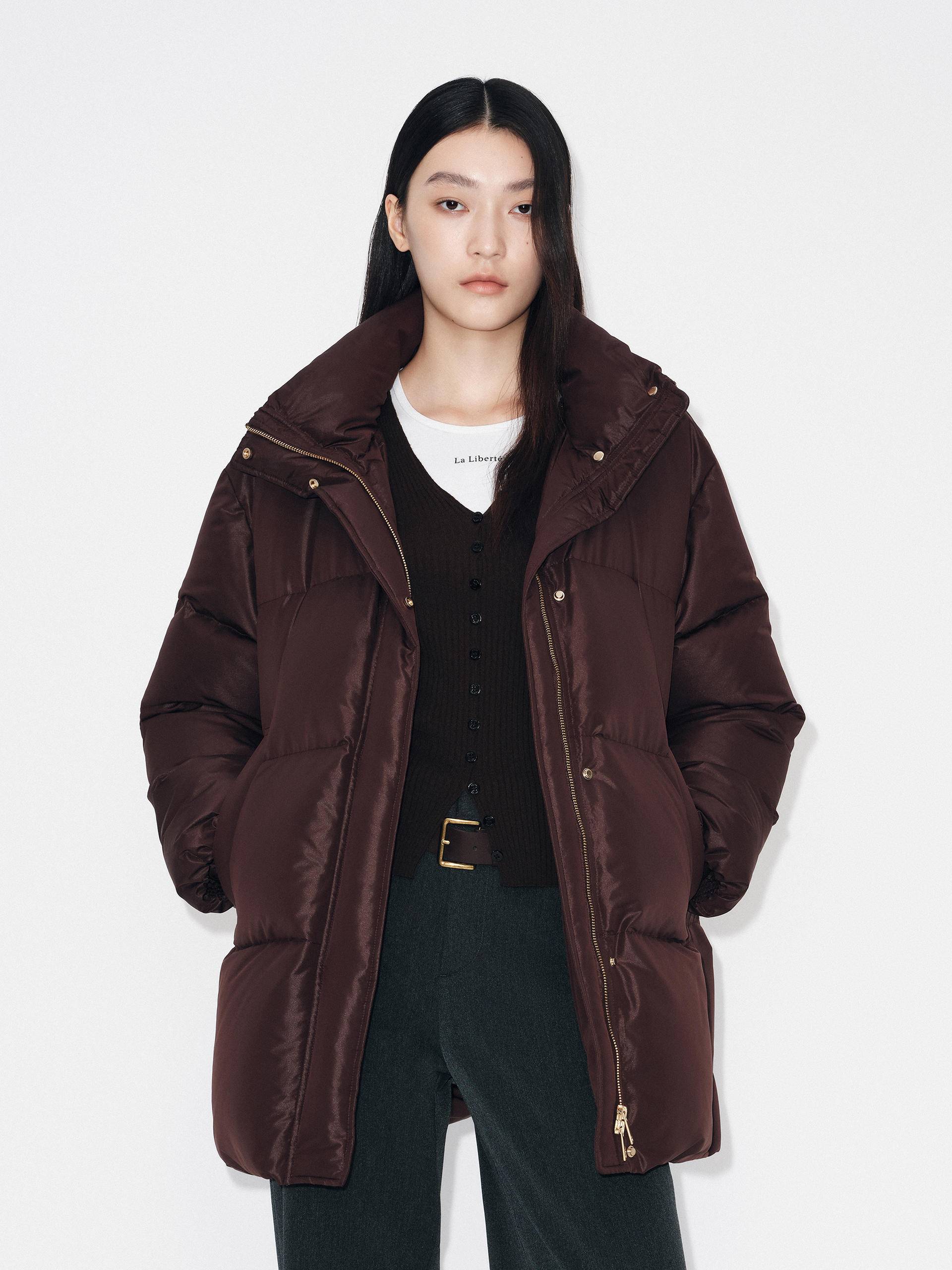 Hooded Quilted Down Jacket - Image 8