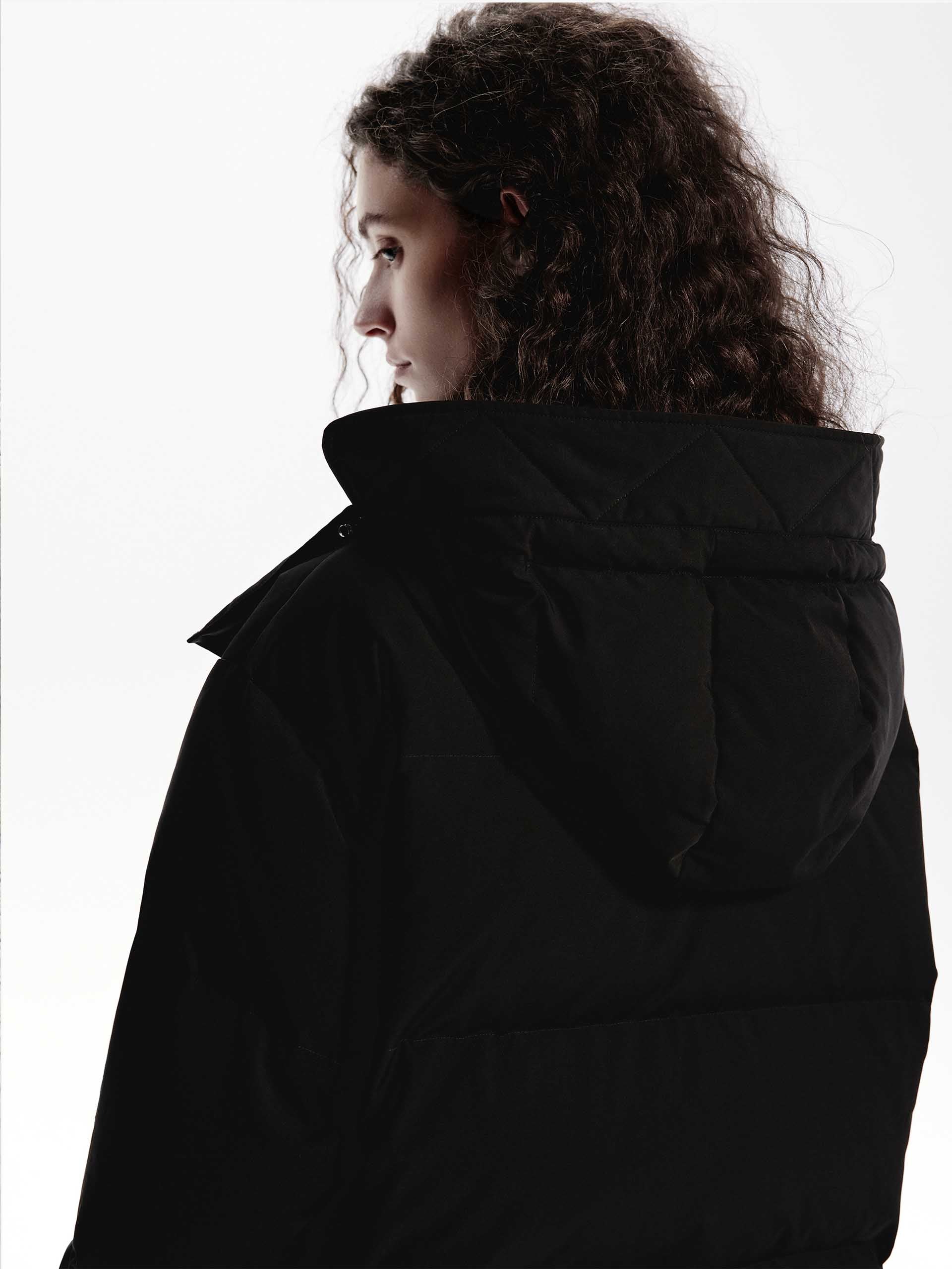 Hooded Short Down Jacket - Image 22