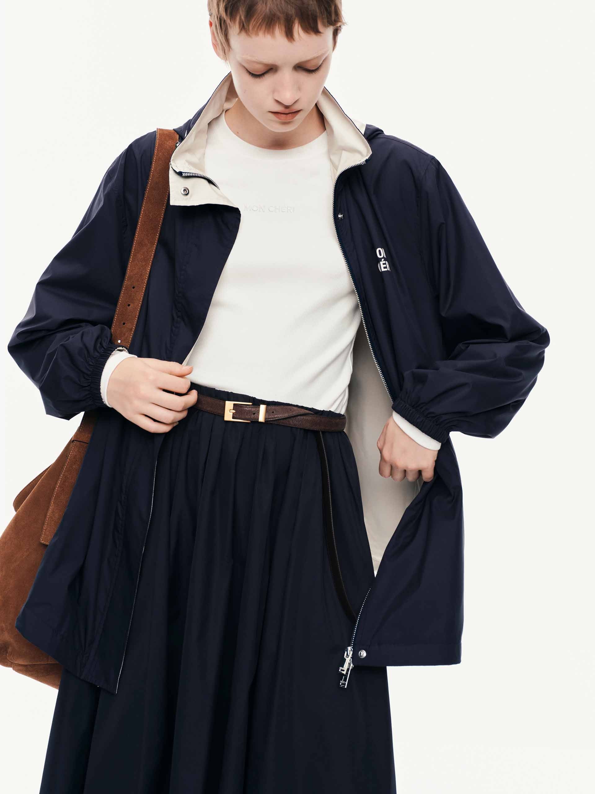 Hooded Zipper Coat-a - Image 16