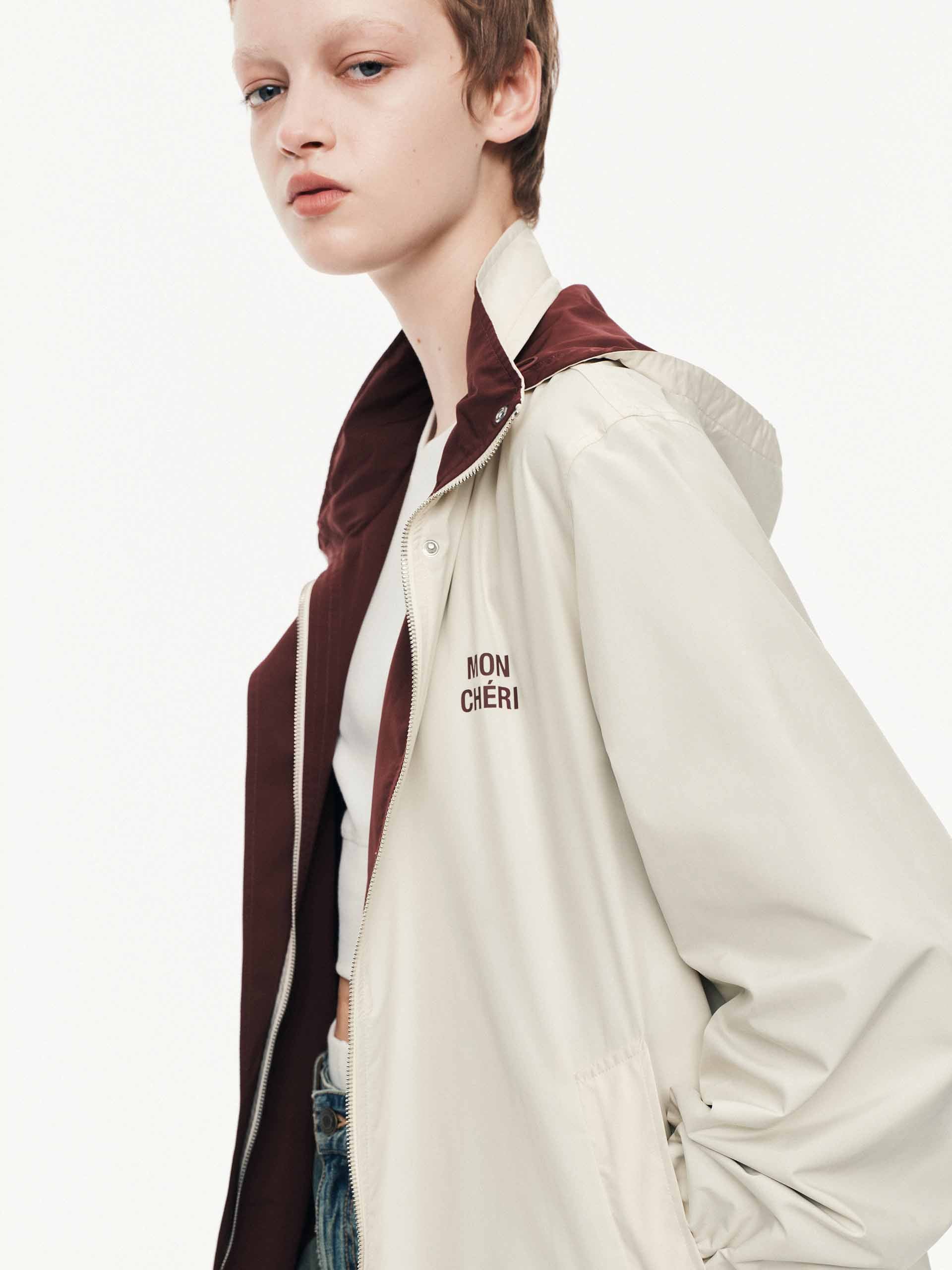 Hooded Zipper Coat-a - Image 8