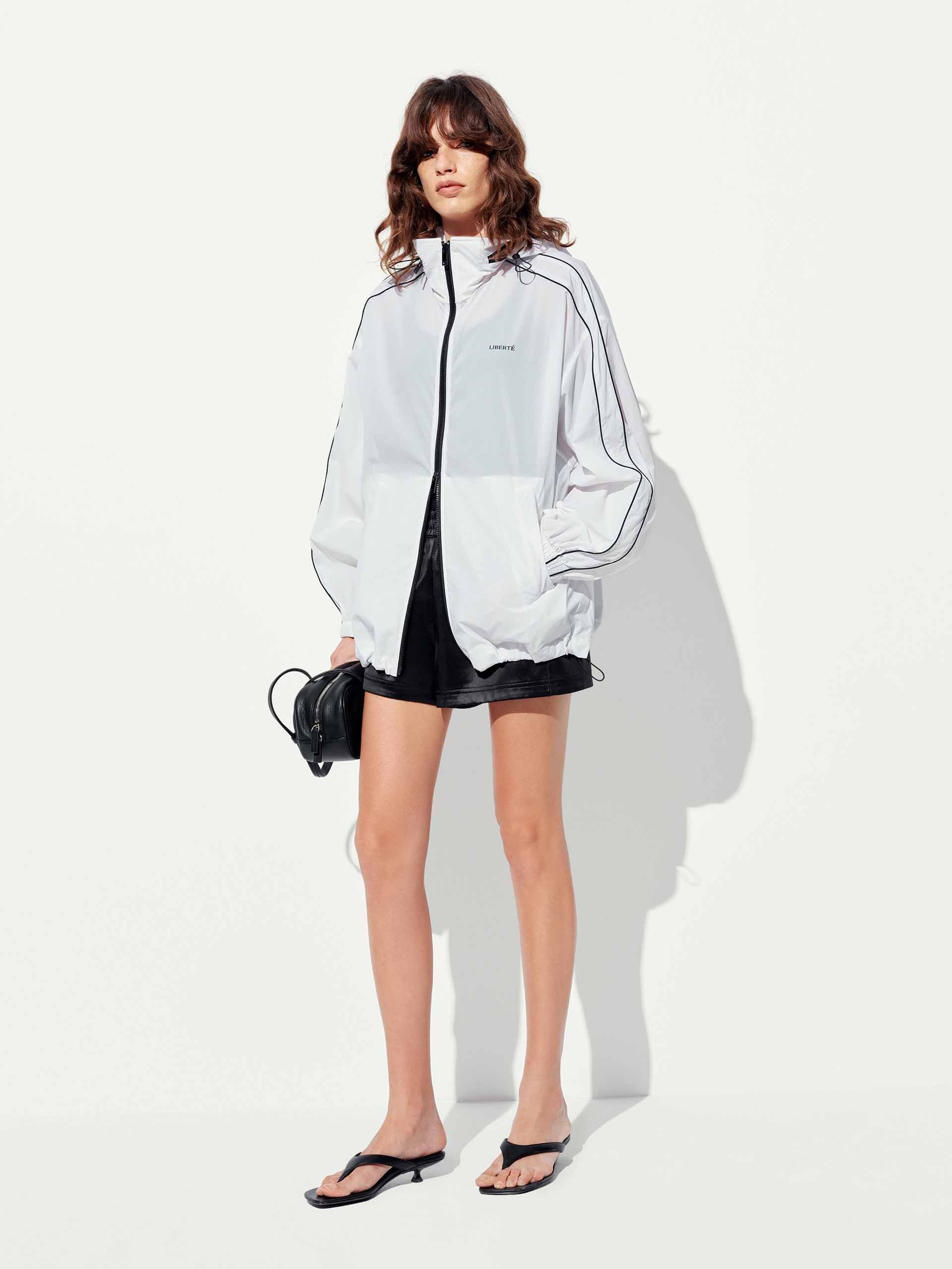 Hooded Zipper Loose Coat - Image 10