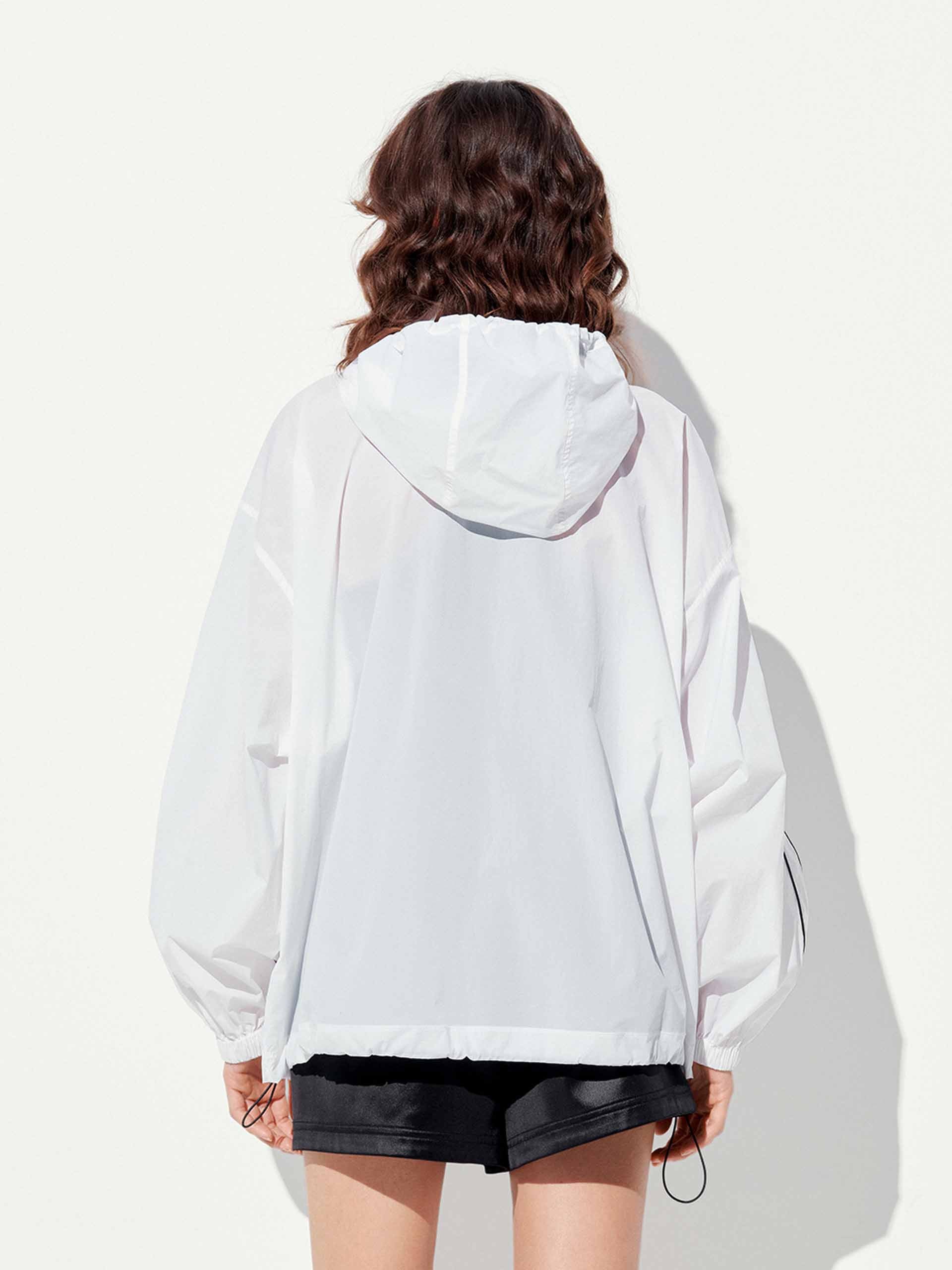 Hooded Zipper Loose Coat - Image 14
