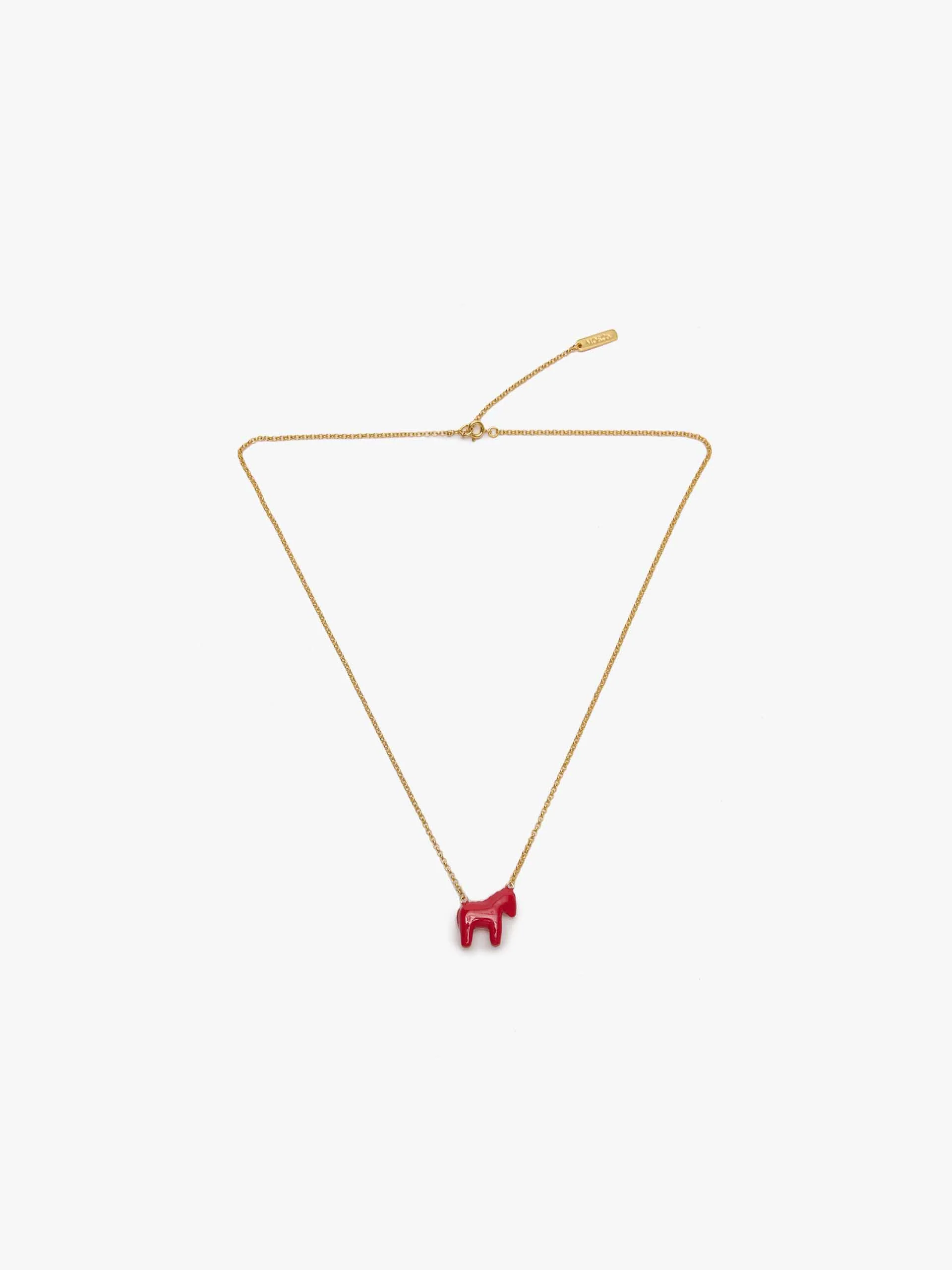 Horse Pattern Pendant Necklace - Image 5
