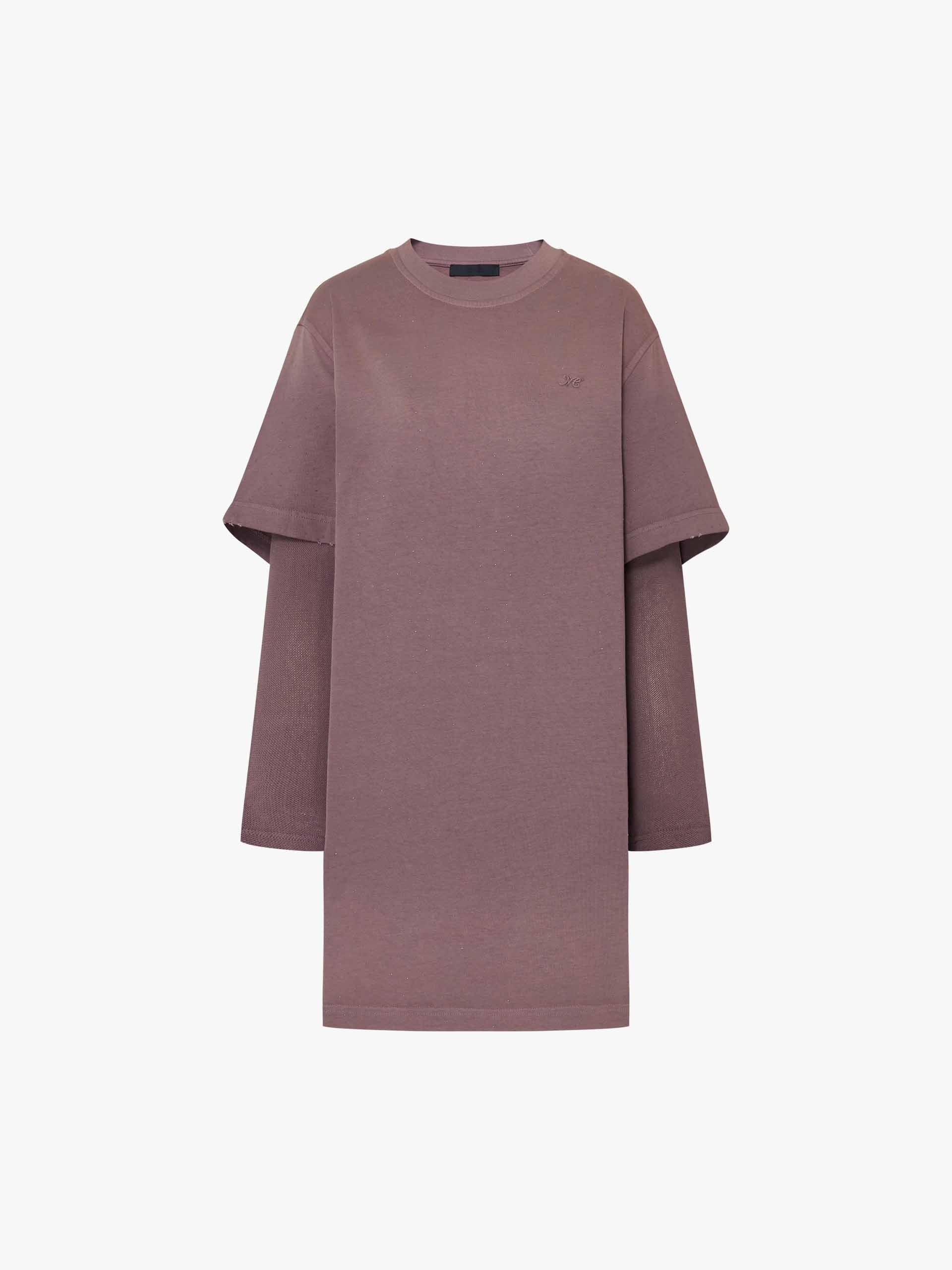 Hotfix Rhinestone T-shirt Dress - Image 5