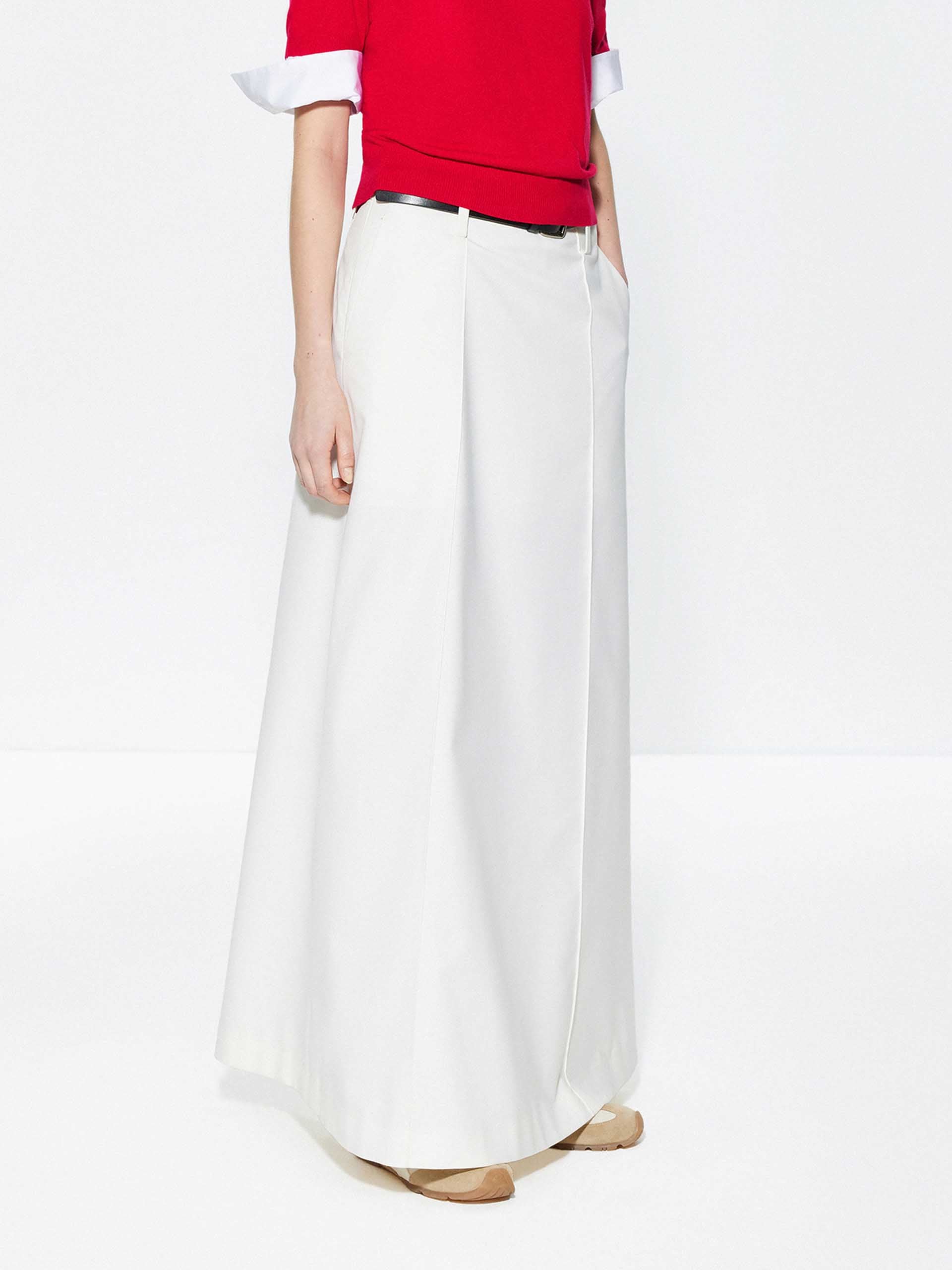 Include Belt Back Slit Maxi Skirt - Image 8