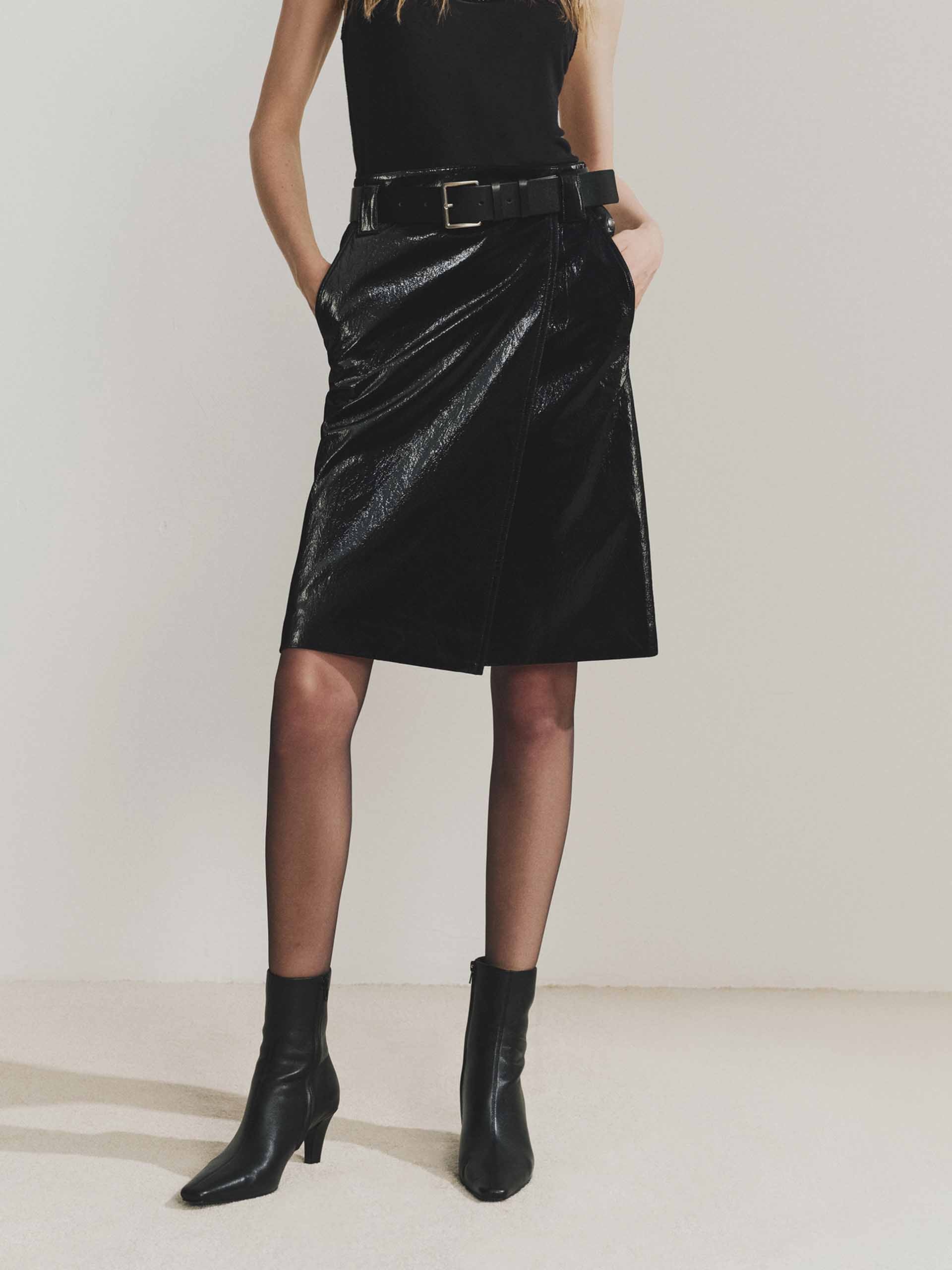 Include Belt Leather Skirt - Image 3