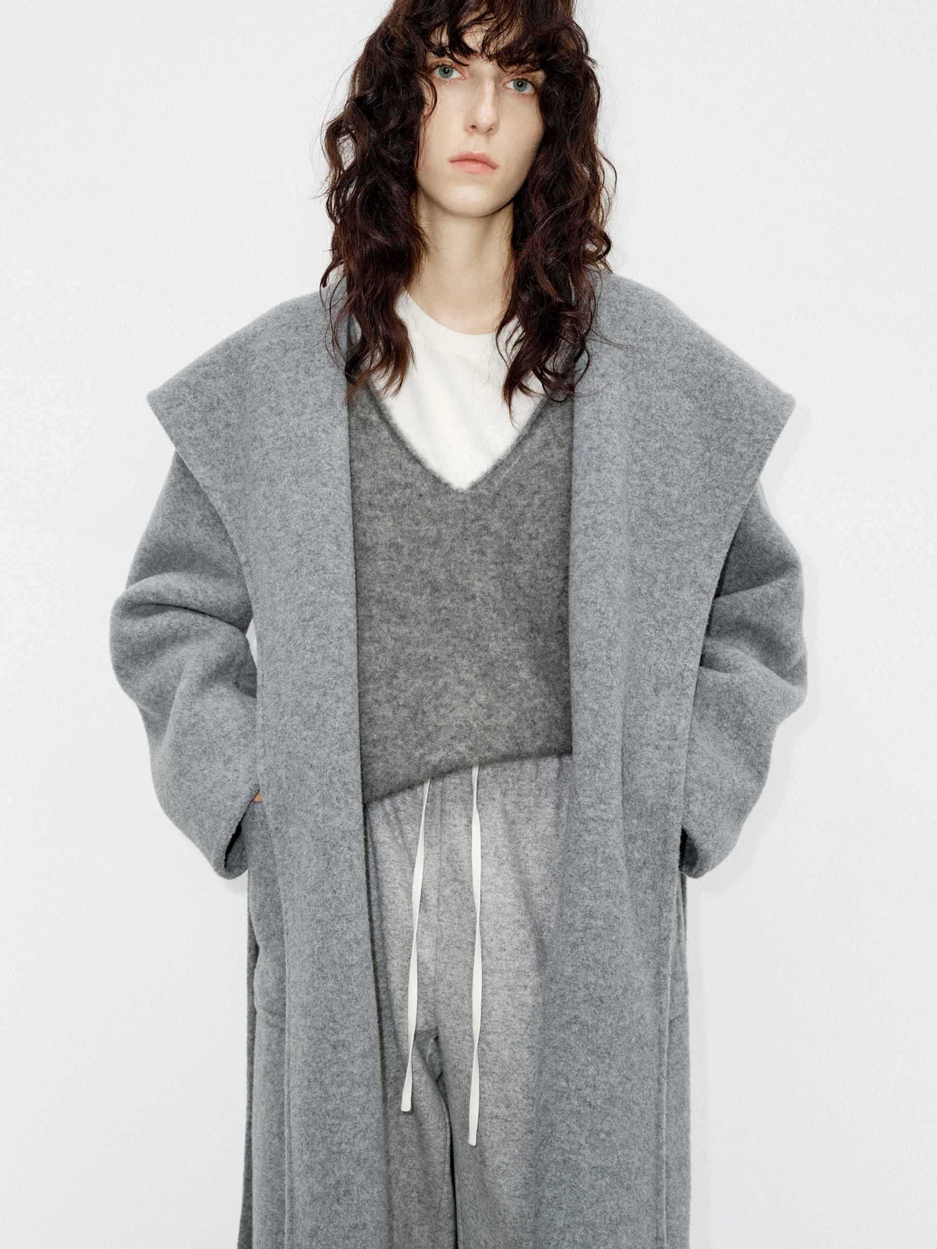 Include Belt Merino Wool Coat - Image 2
