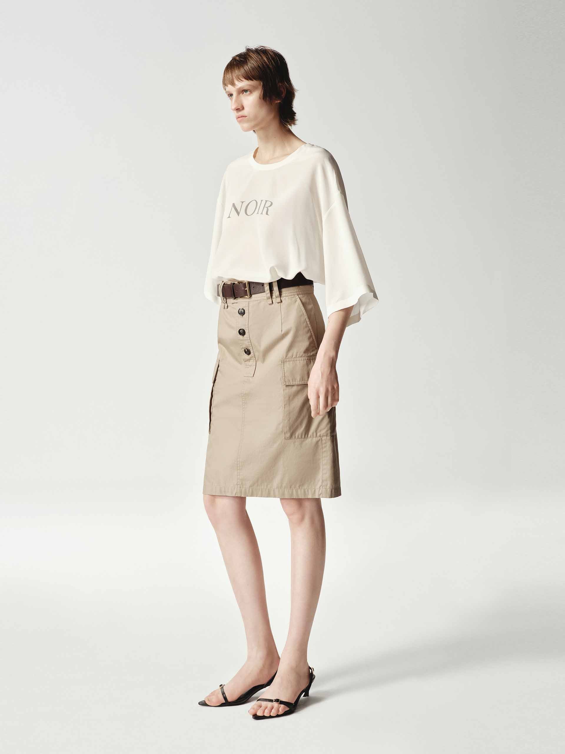 Include Belt Straight Skirt - Image 9