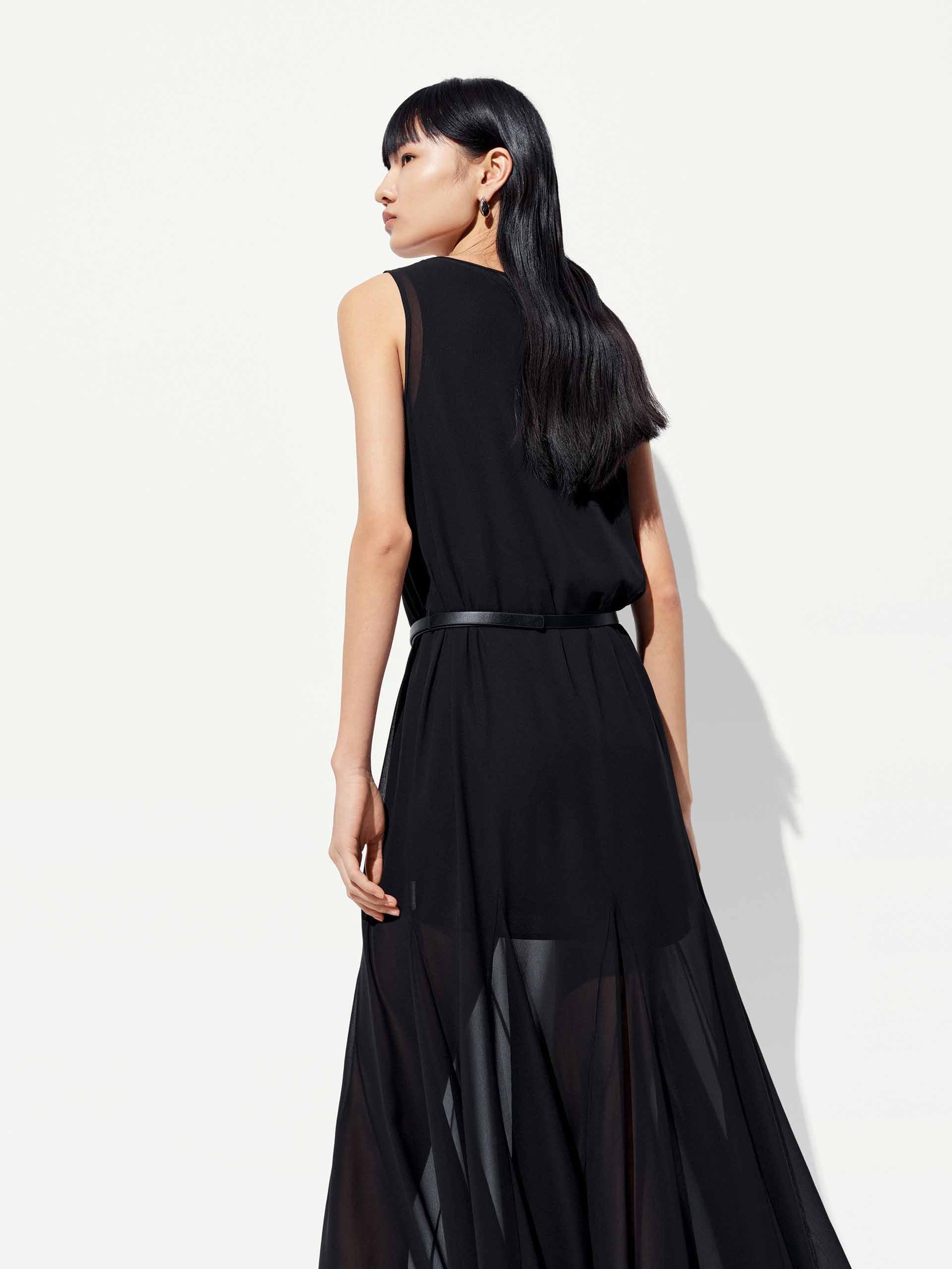 Include Belt Tulle-paneled Dress - Image 6