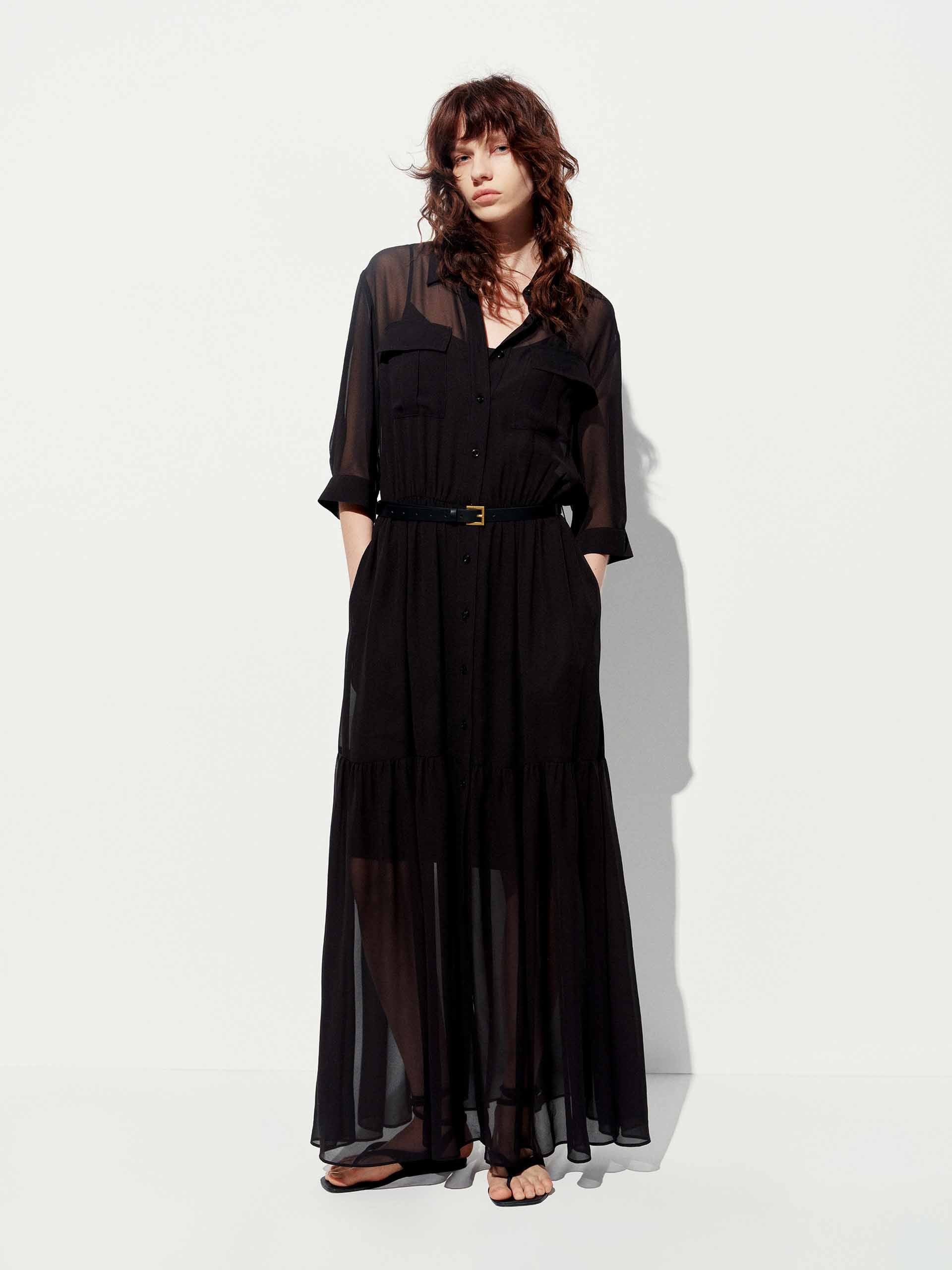 Include Belt Two Piece Dress