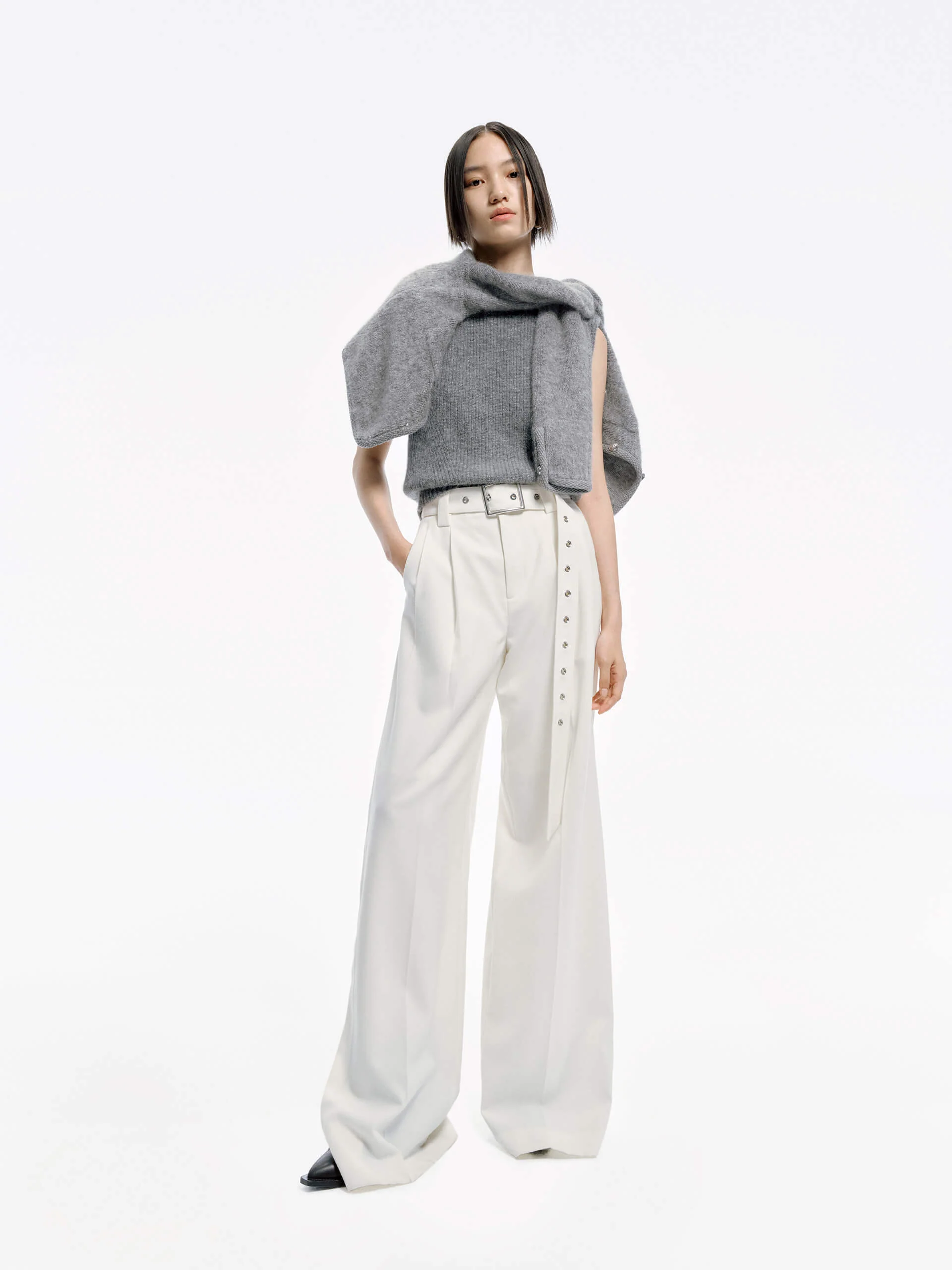 Include Belt Wide Leg Pants - Image 10
