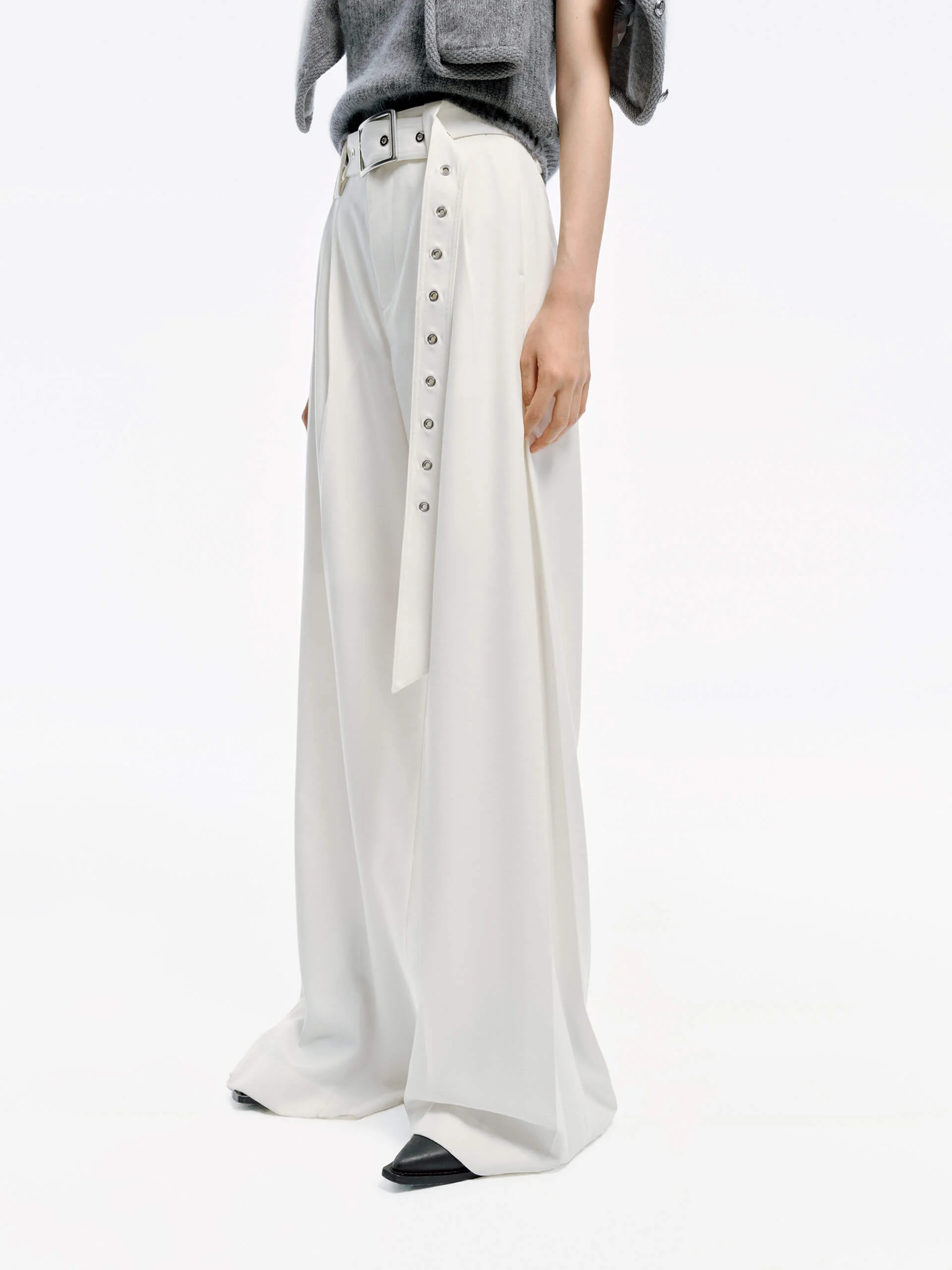 Include Belt Wide Leg Pants - Image 13