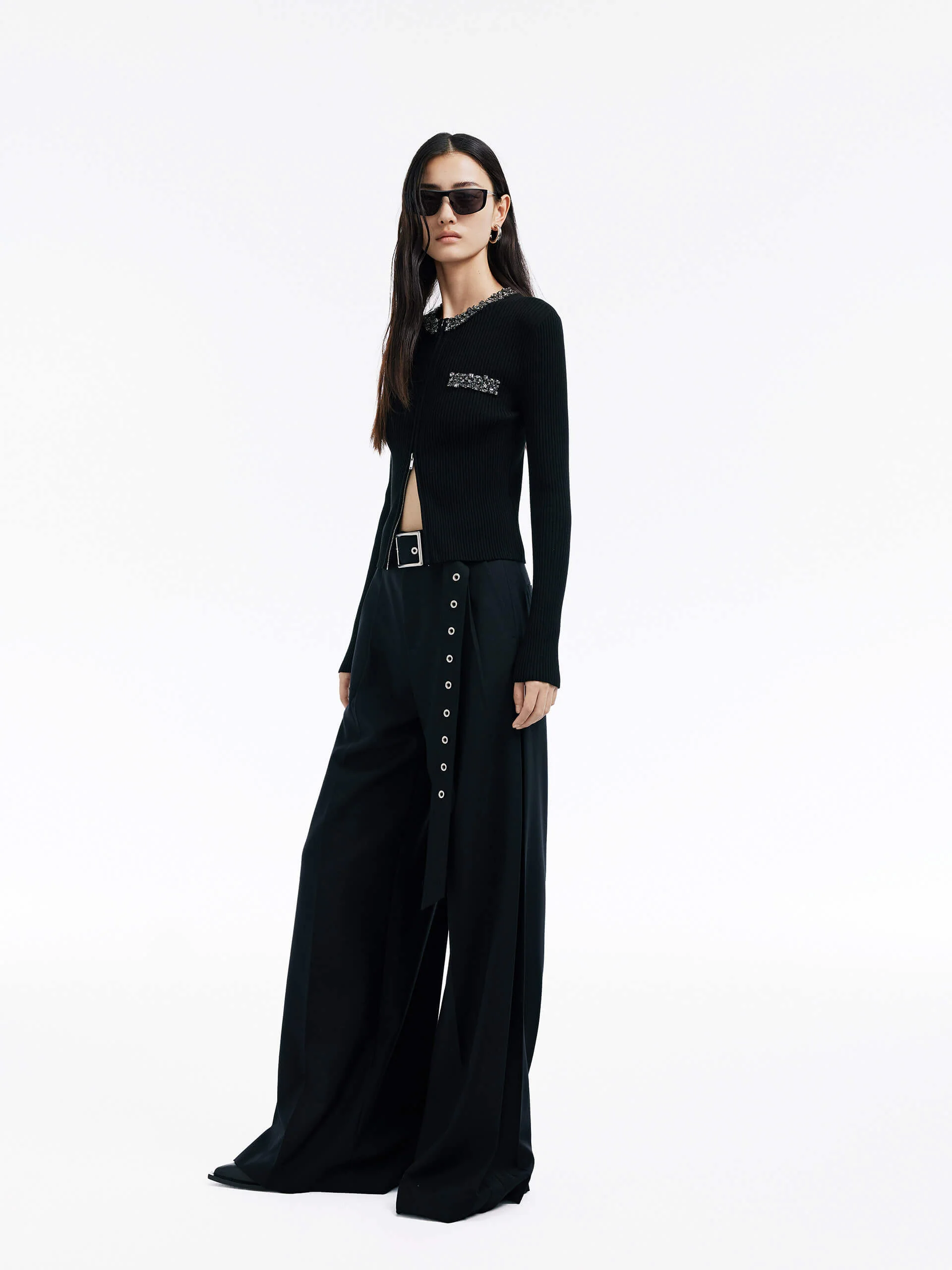 Include Belt Wide Leg Pants - Image 2