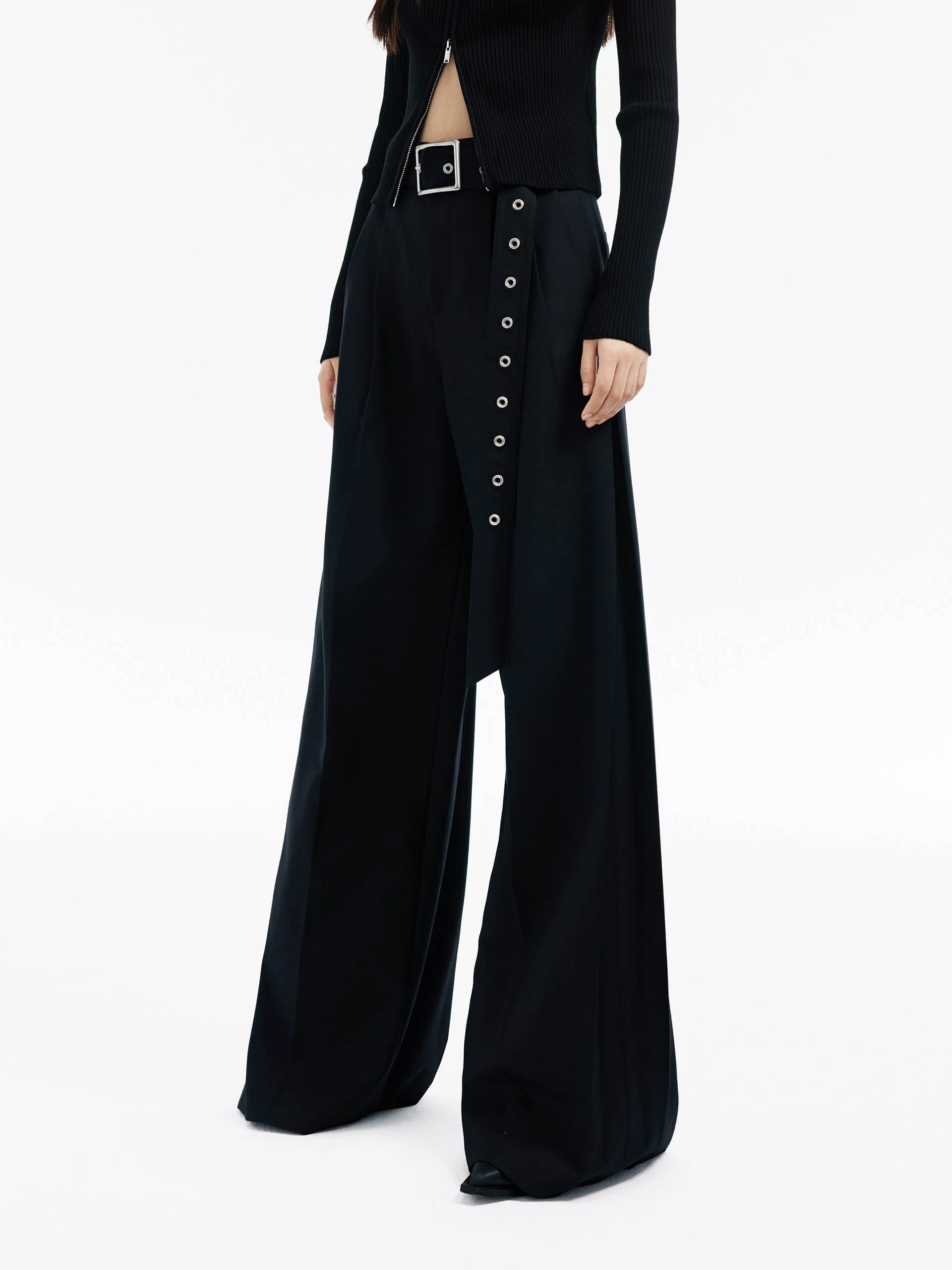 Include Belt Wide Leg Pants - Image 7