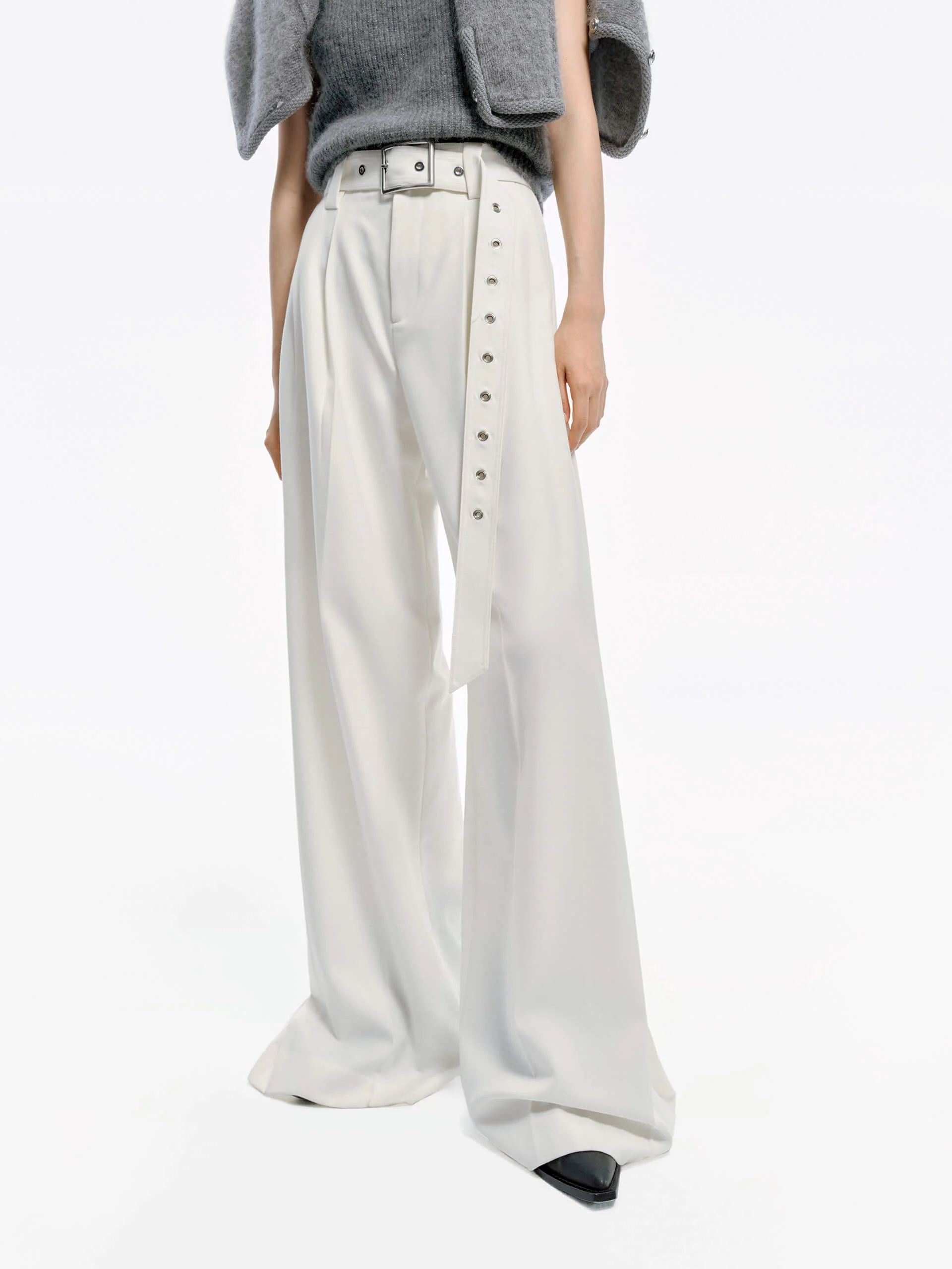 Include Belt Wide Leg Pants - Image 9