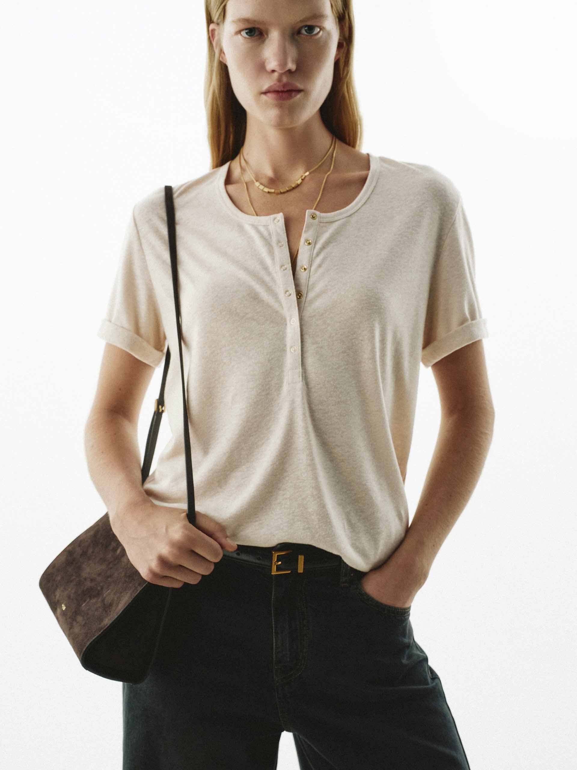 Include Linen Henley T-Shirt