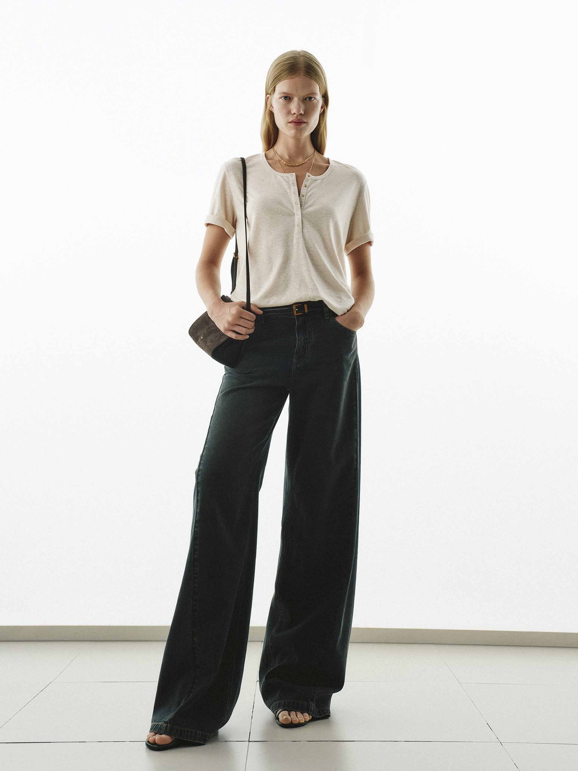 Include Linen Henley T-Shirt - Image 2
