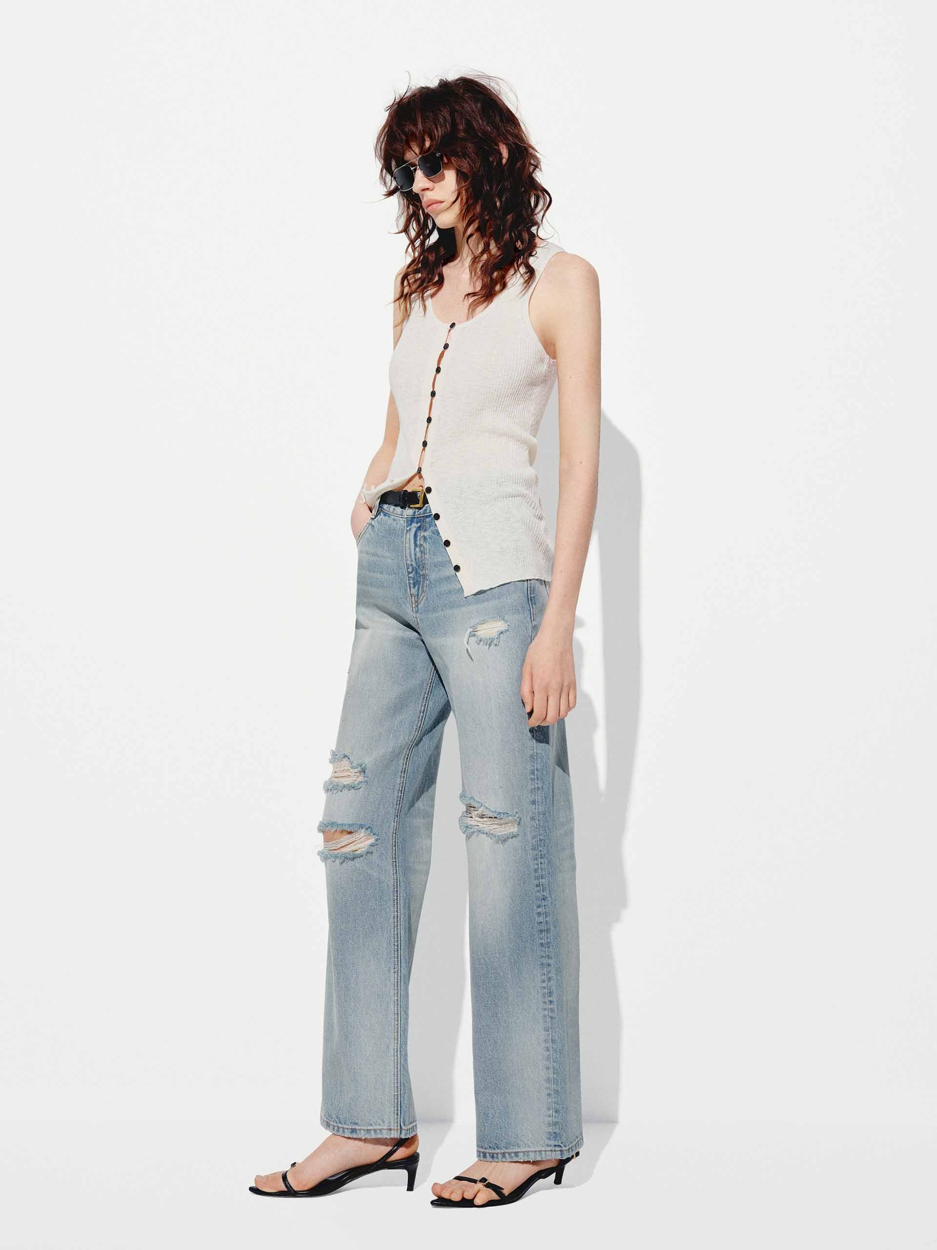 Include Linen Sleeveless Knit Top - Image 2