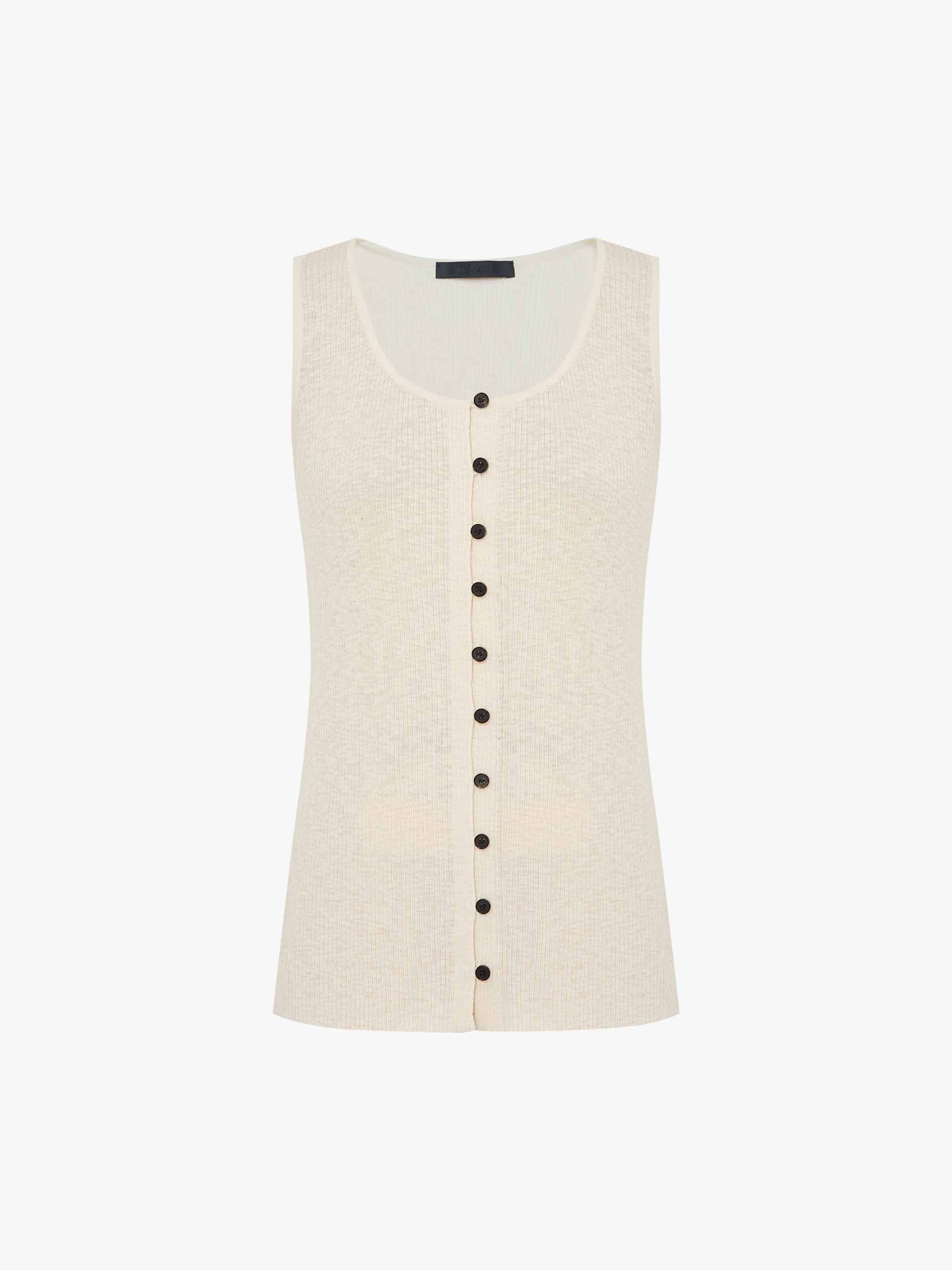 Include Linen Sleeveless Knit Top - Image 5