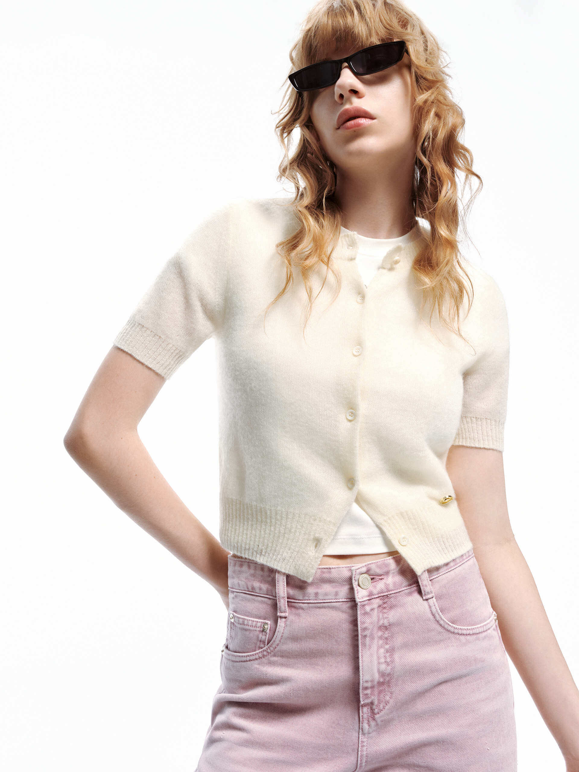Include Mohair Fitted Cardigan - Image 9