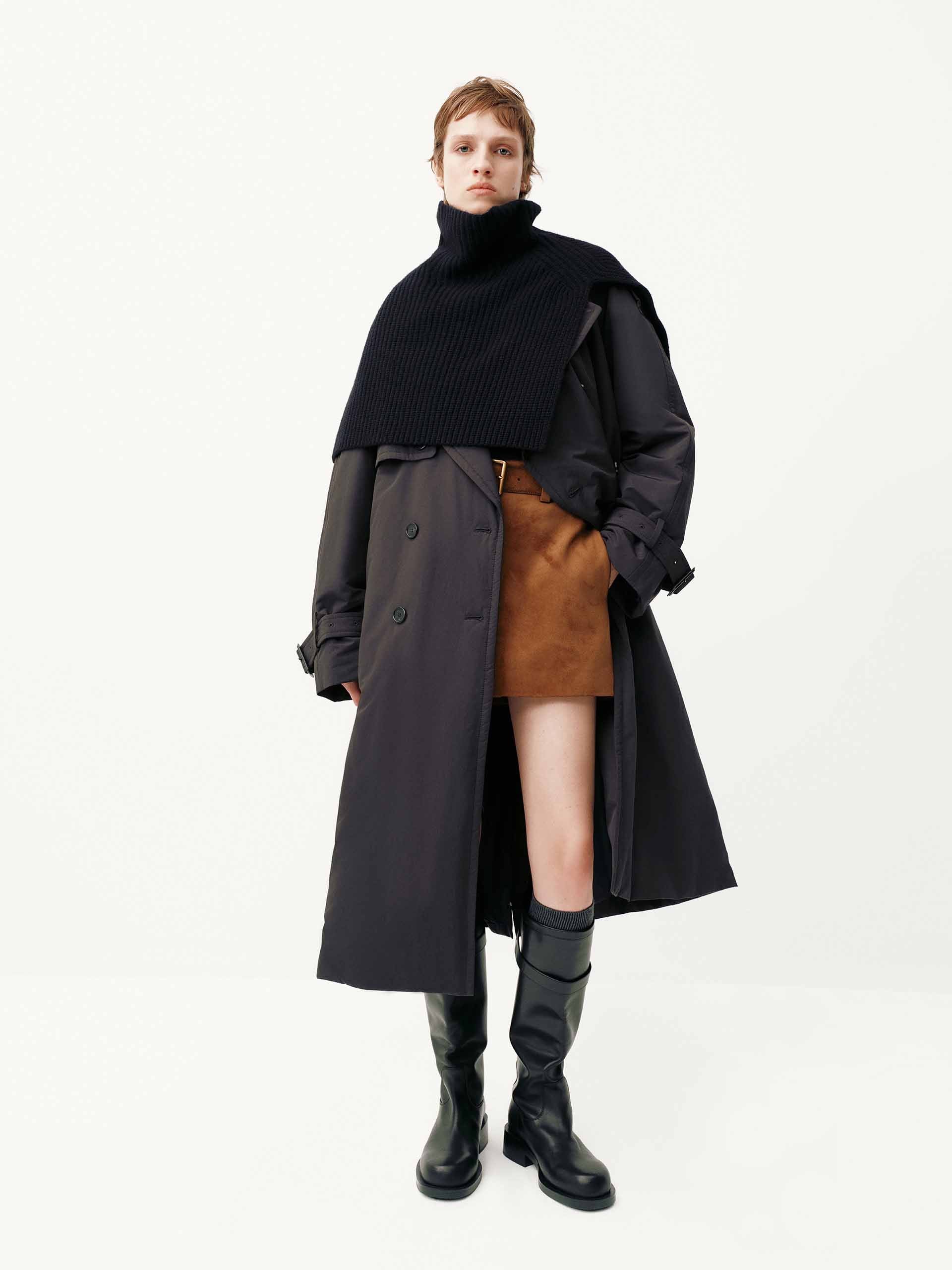 Include Scarf Long Down Jacket - Image 2