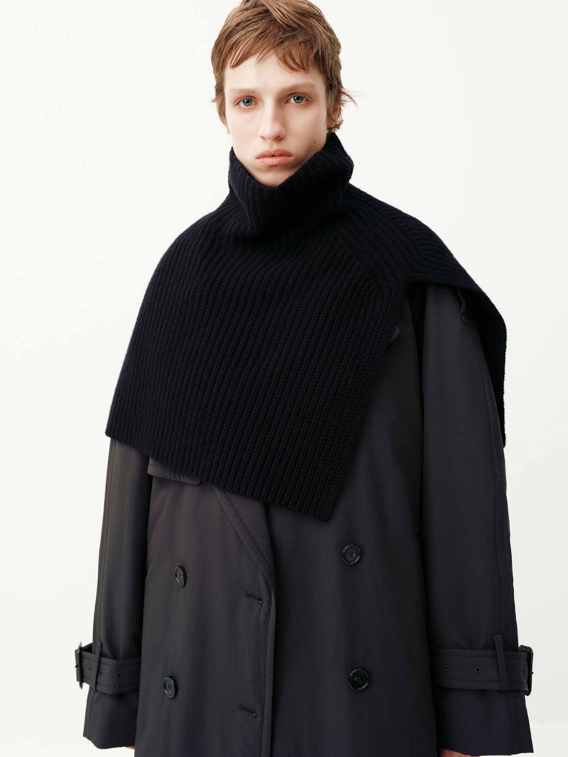 Include Scarf Long Down Jacket - Image 7