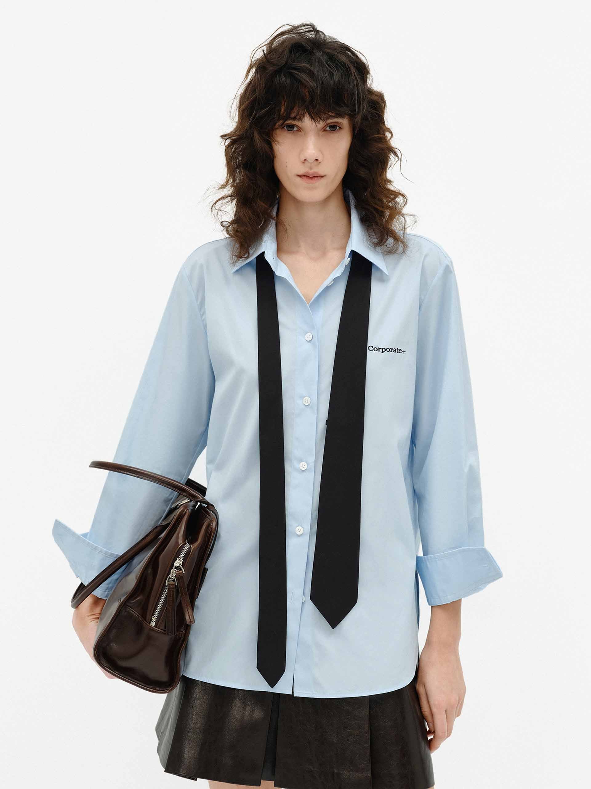 Include Tie Cotton Shirt