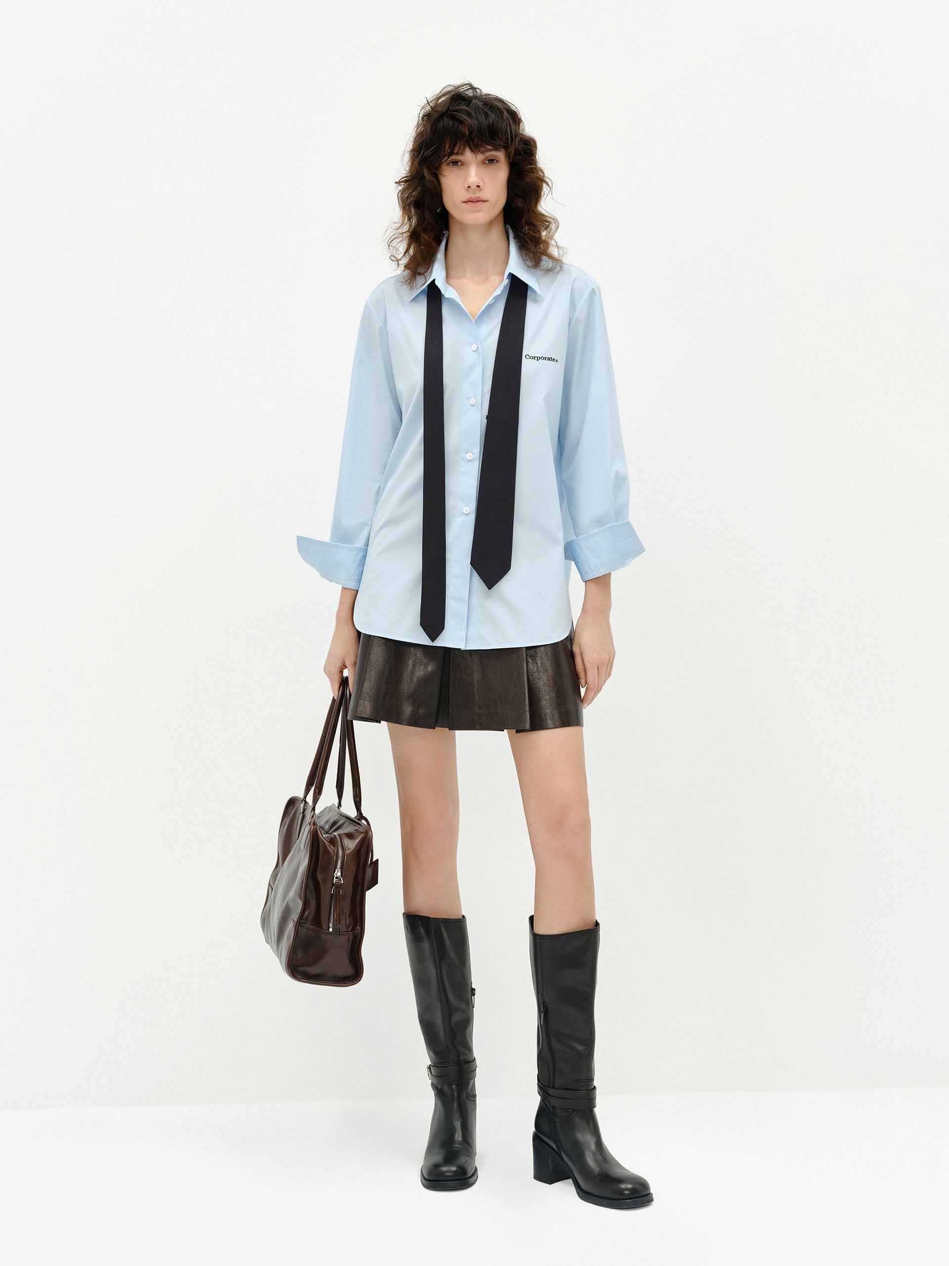 Include Tie Cotton Shirt - Image 2