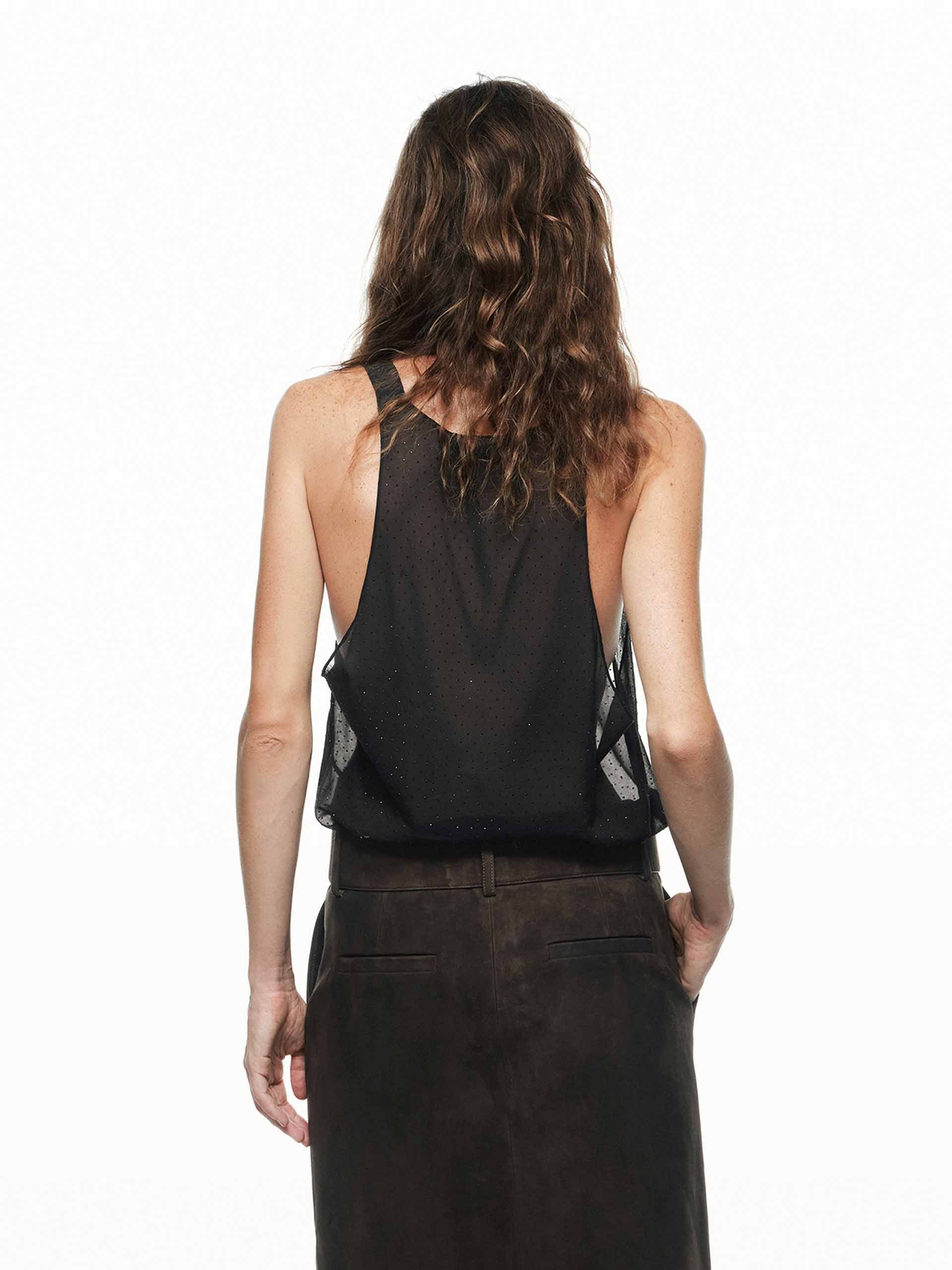 Include Tie Sheer Tank Top - Image 3