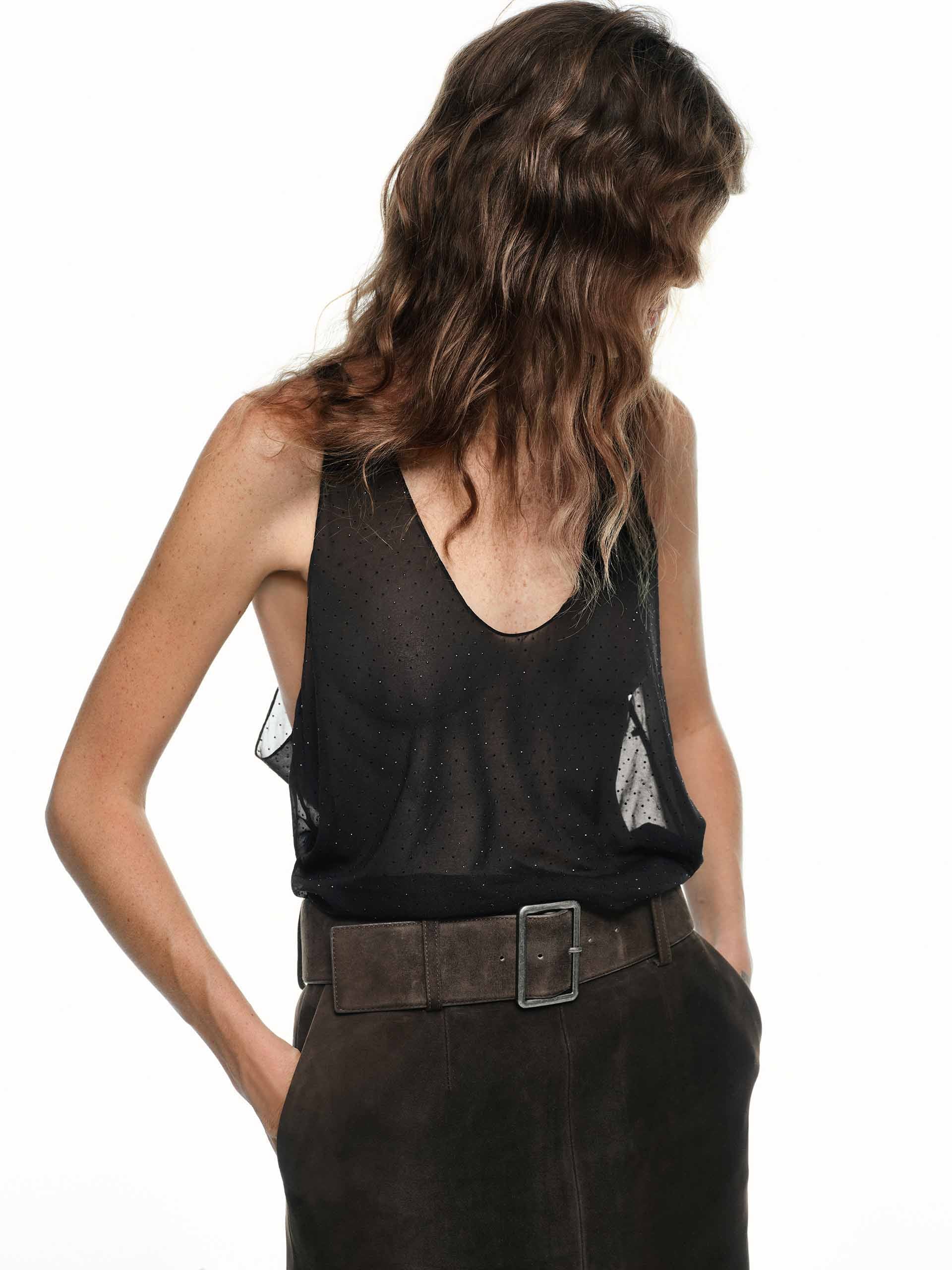 Include Tie Sheer Tank Top - Image 8