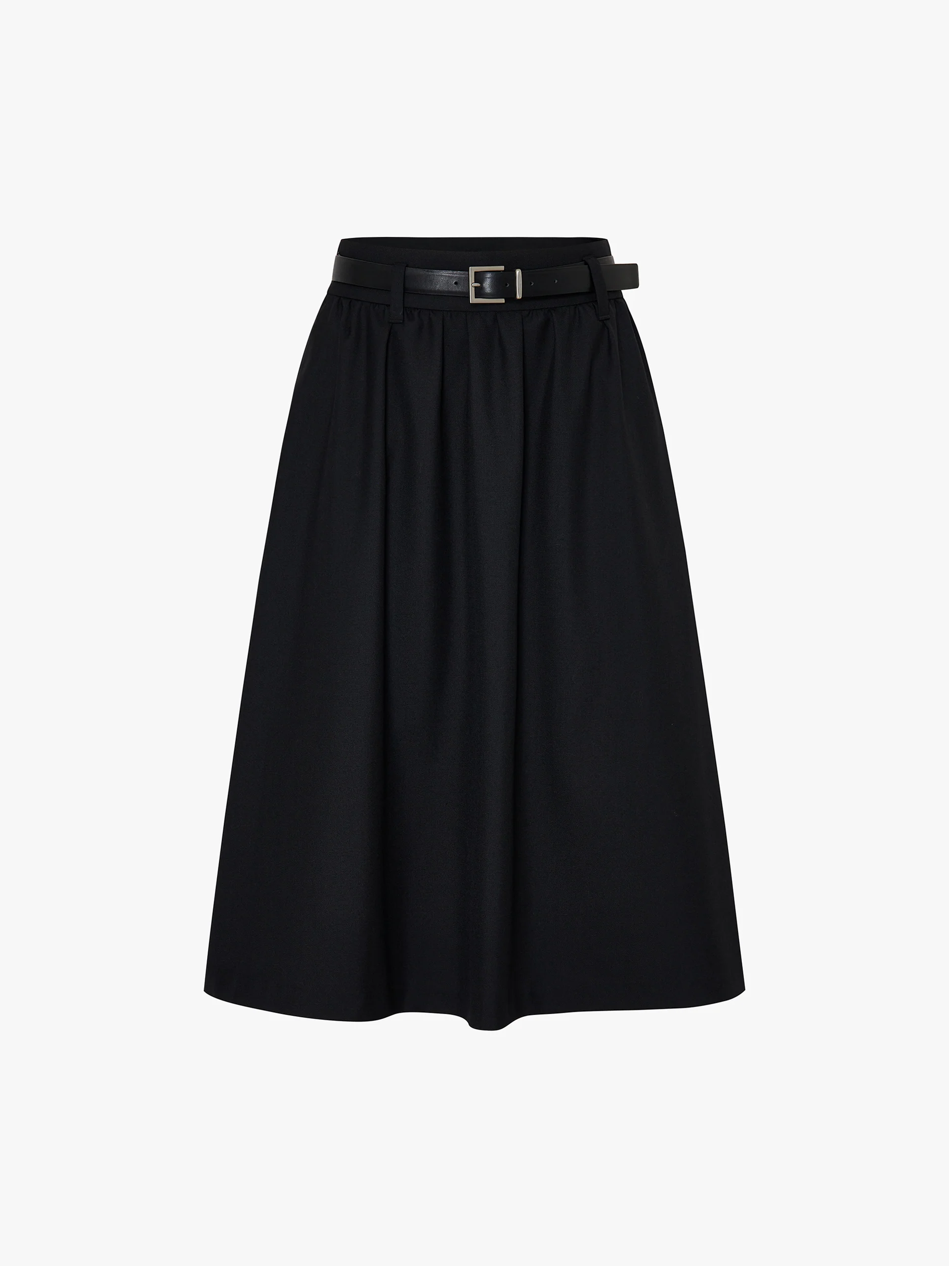 Included Belt Pleated Skirt - Image 5