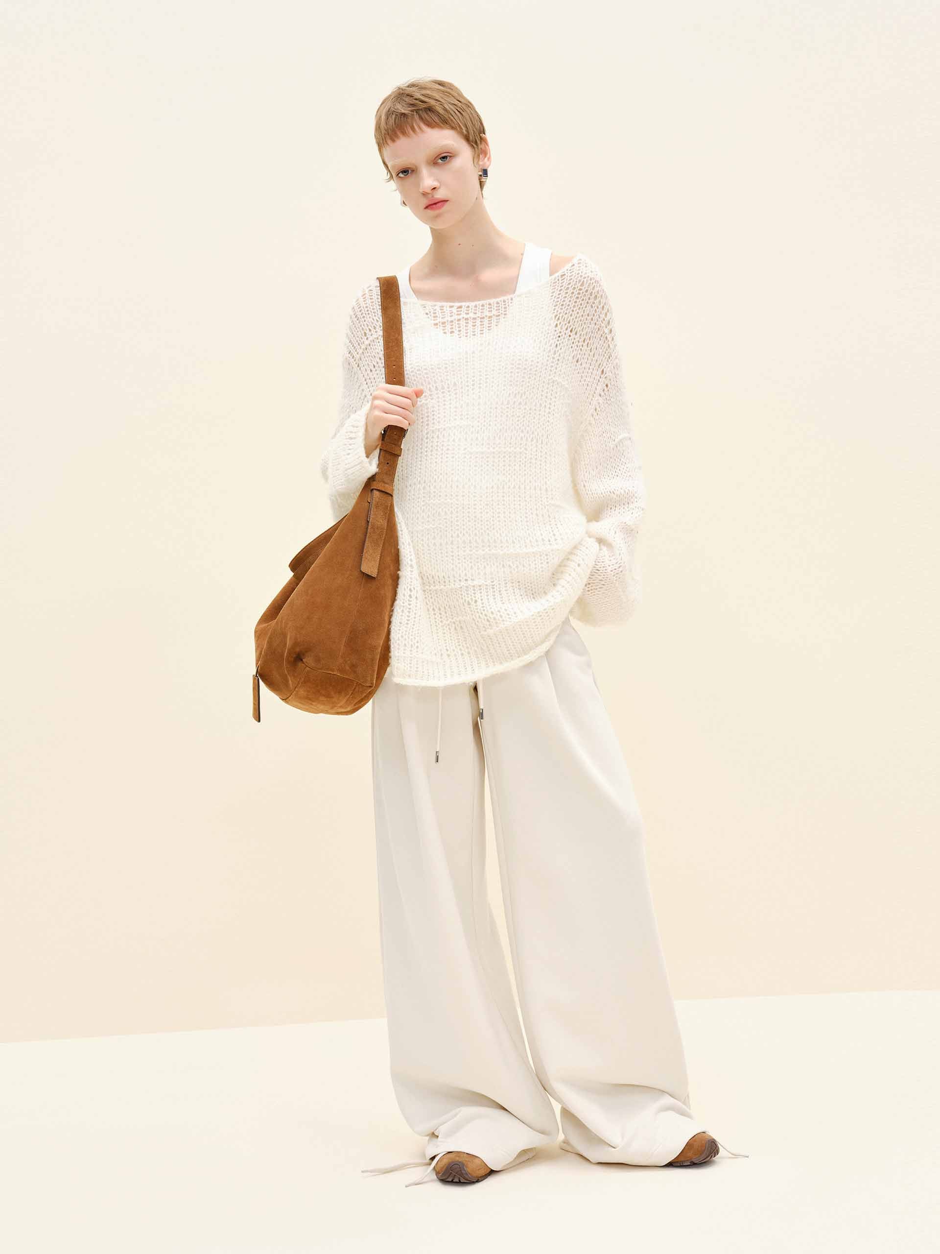 Included Linen Crochet Sweater - Image 2