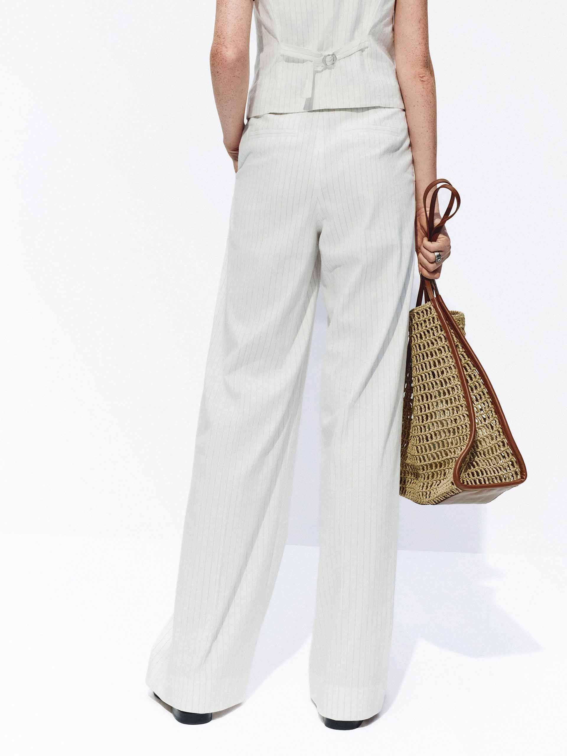 Included Linen Pinstripe Pants - Image 3