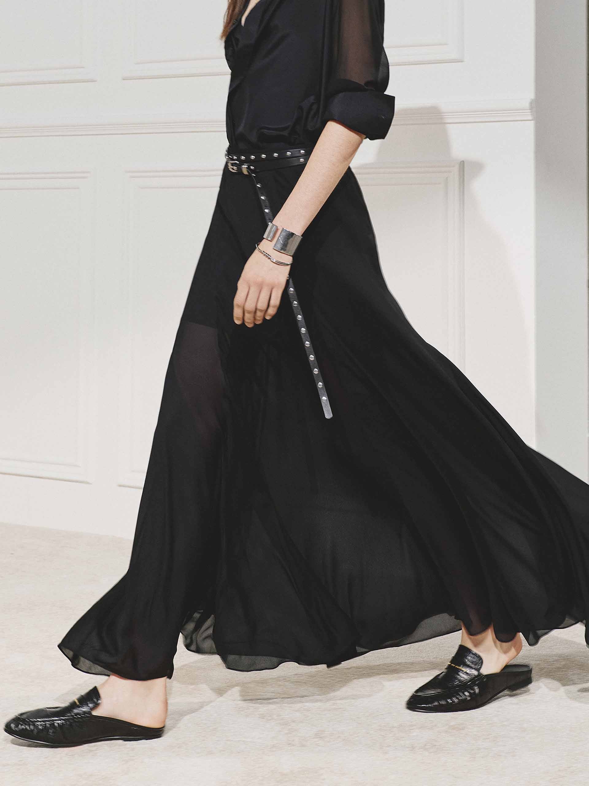 Included Silk Maxi Skirt - Image 3