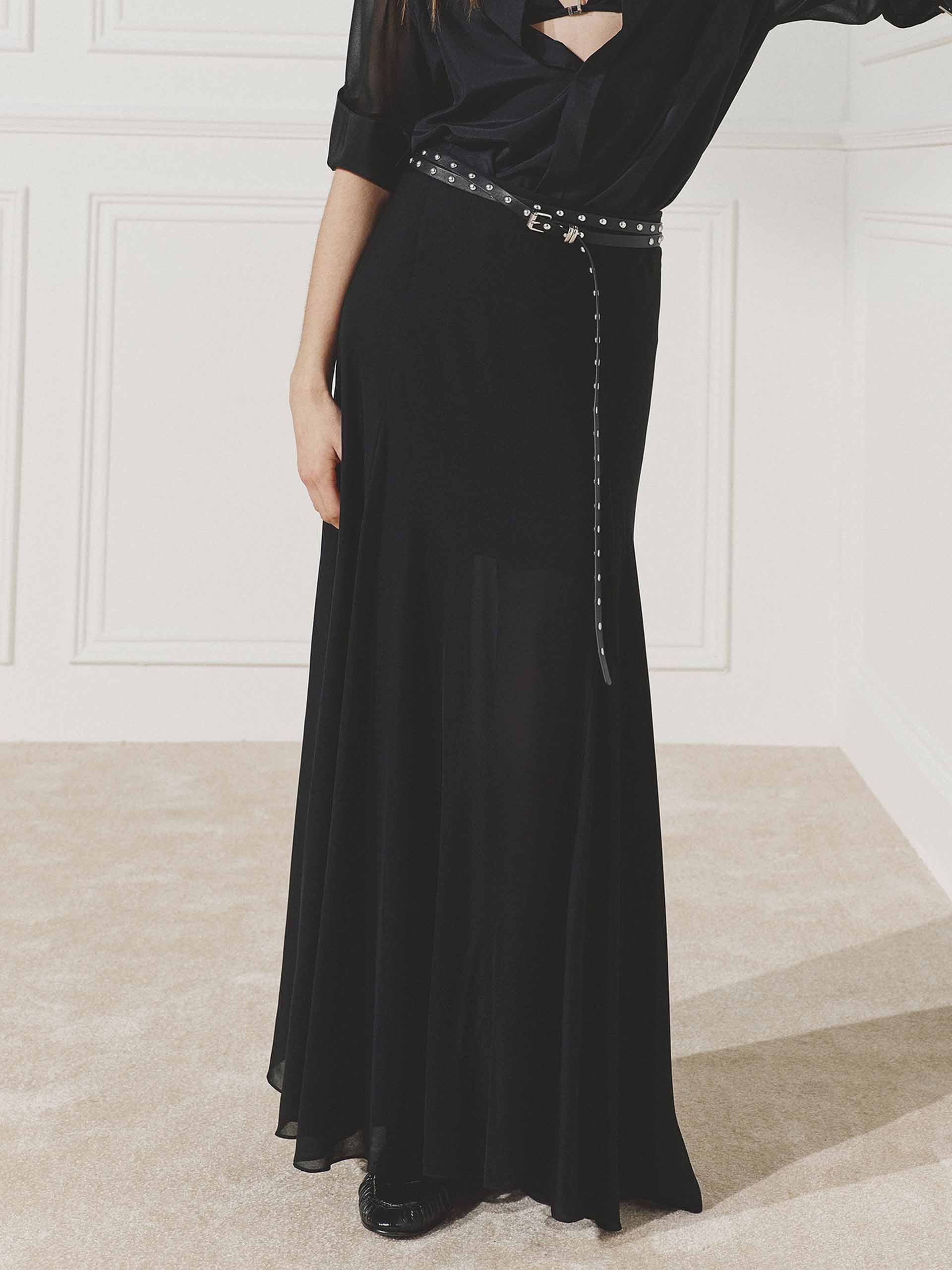 Included Silk Maxi Skirt - Image 7