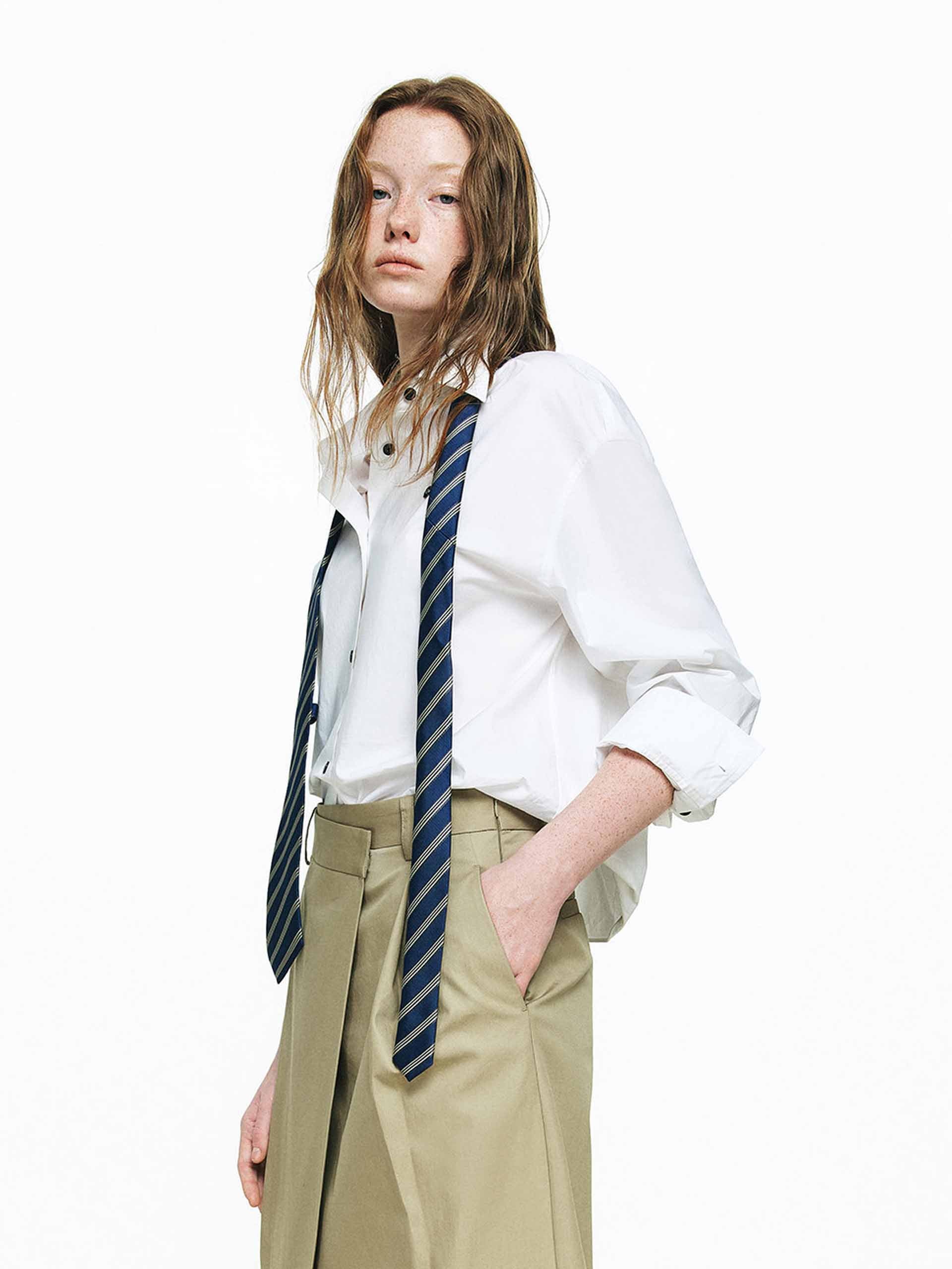 Included Tie Cropped Shirt - Image 11