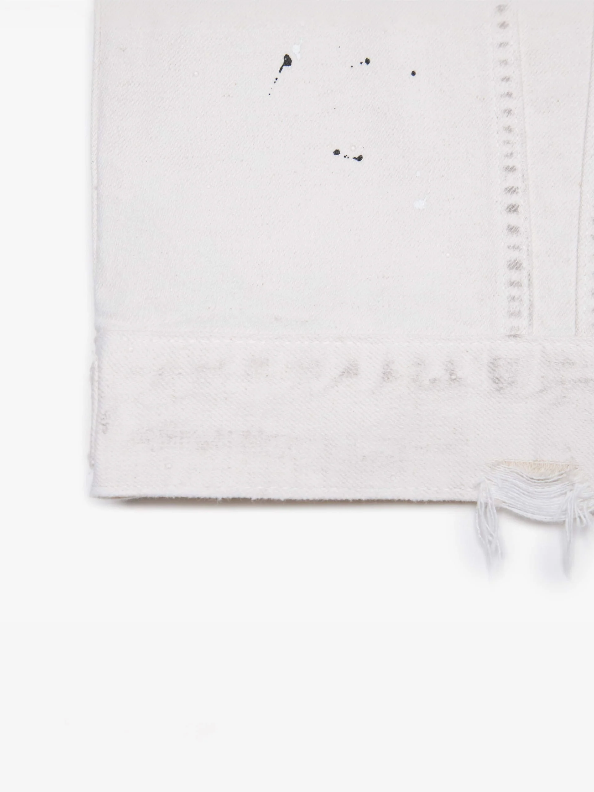 Ink-Speckled Cotton Linen Jacket - Image 9