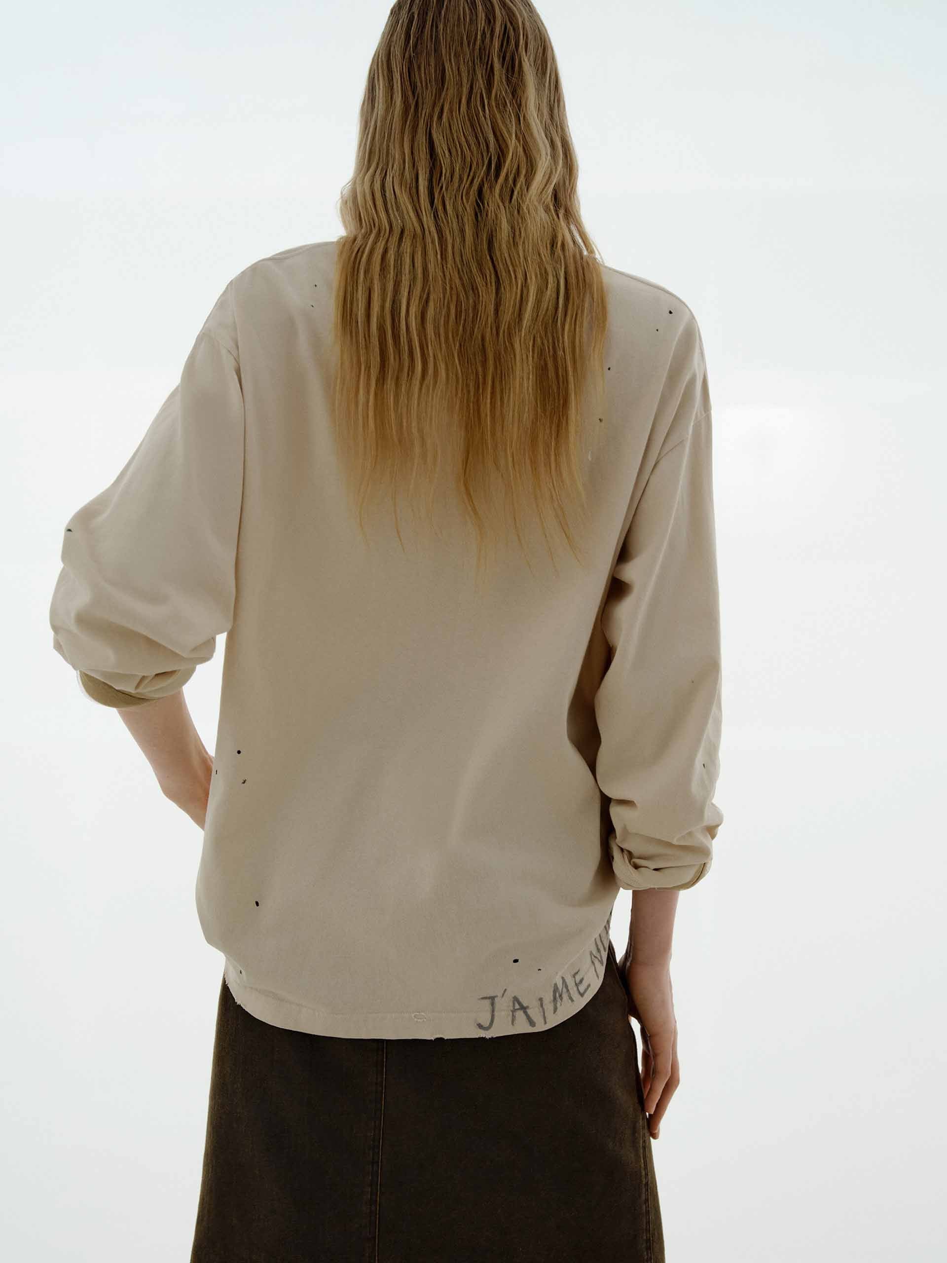 Ink-splashed Cotton T-shirt - Image 8