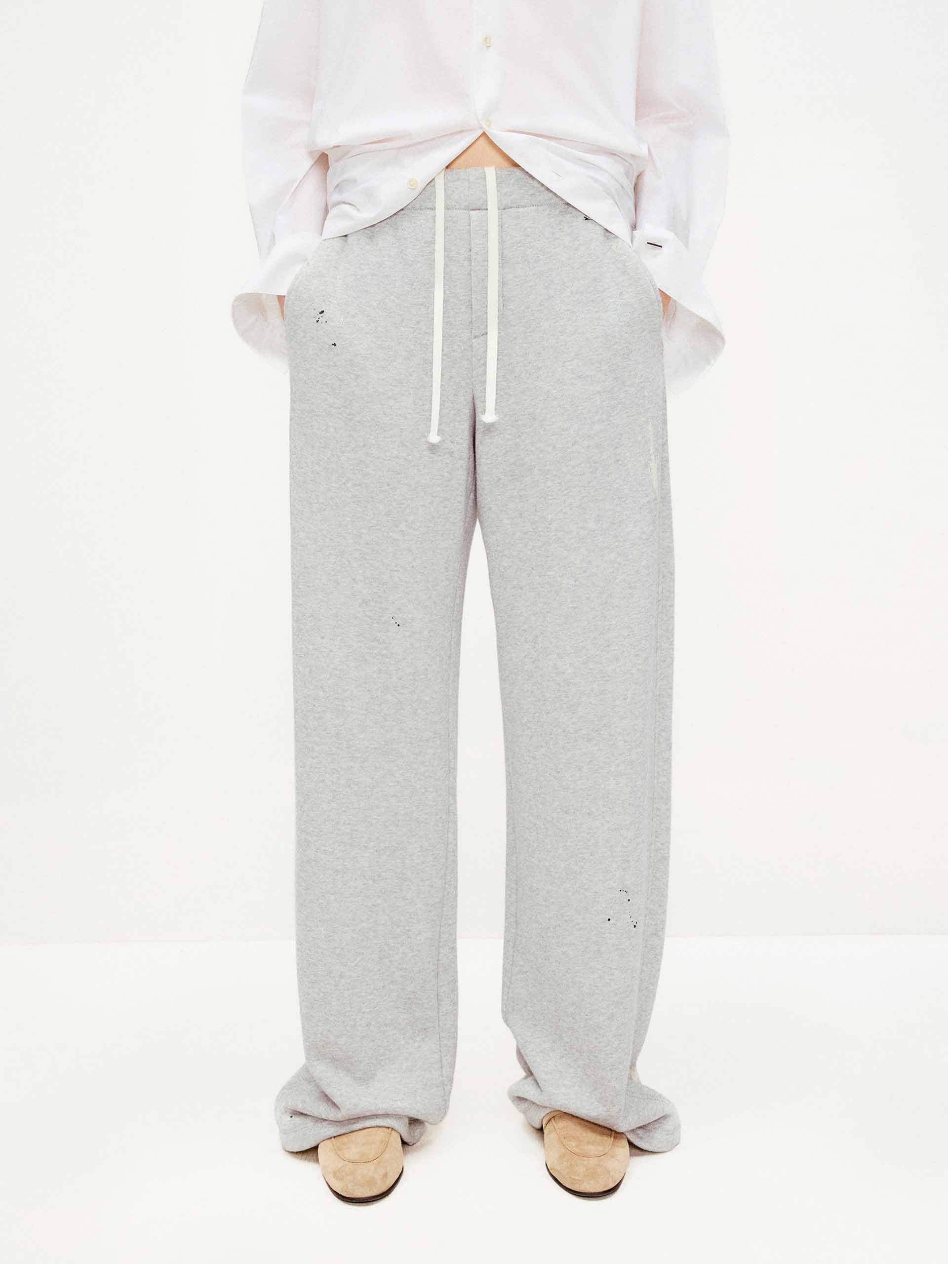 Ink-splashed Drawstring Trousers