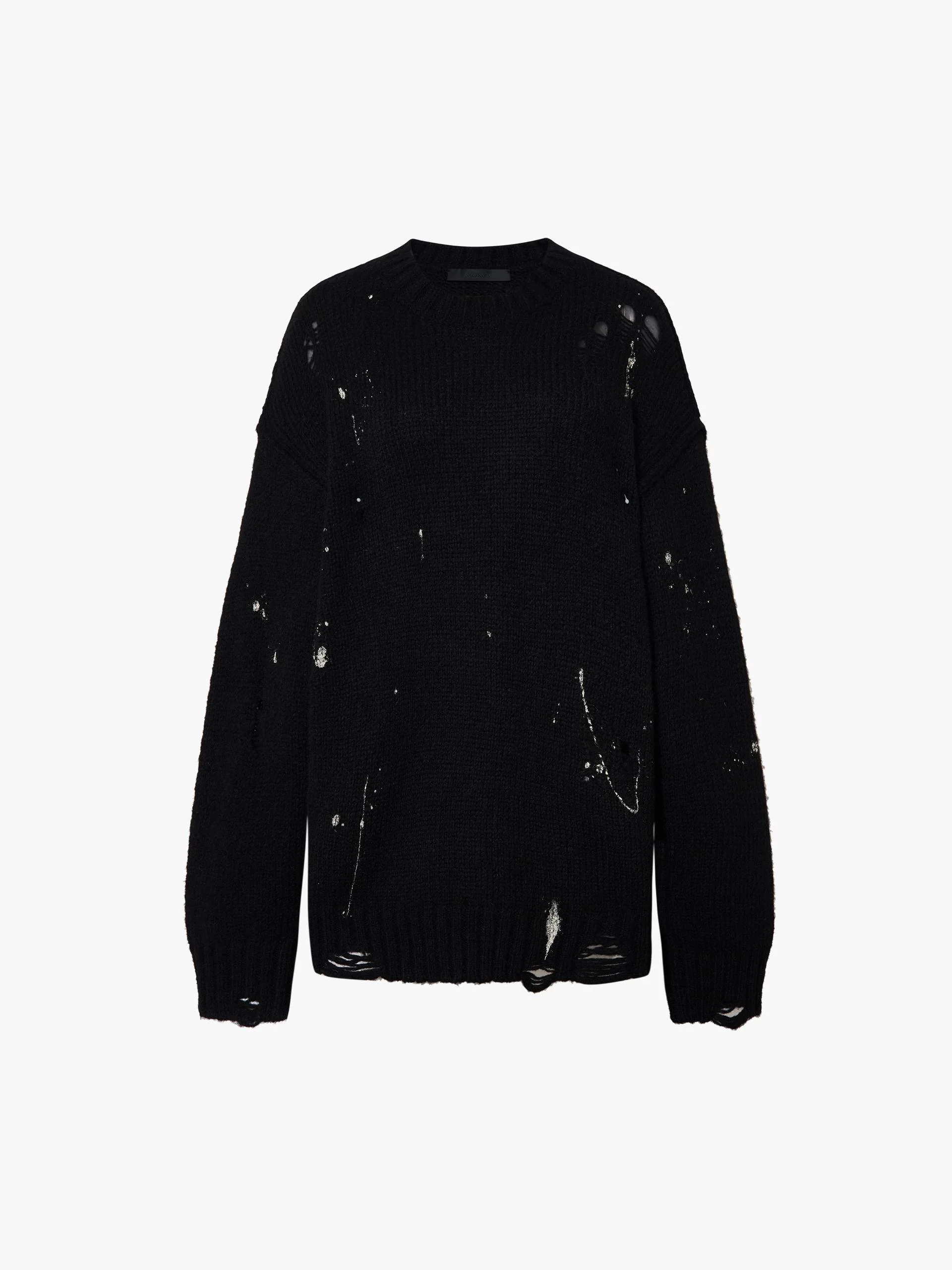 Ink Splashed Ripped Sweater - Image 5