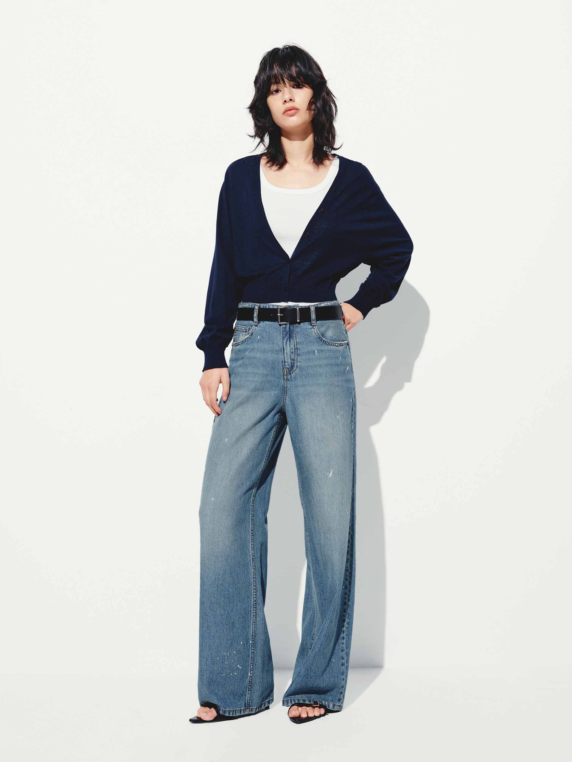 Ink-splashed Straight Jeans - Image 2