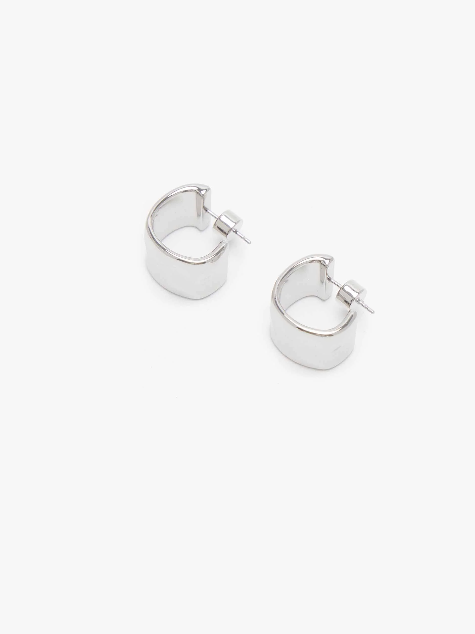 Modern Hoop Stud Earring - Image 3