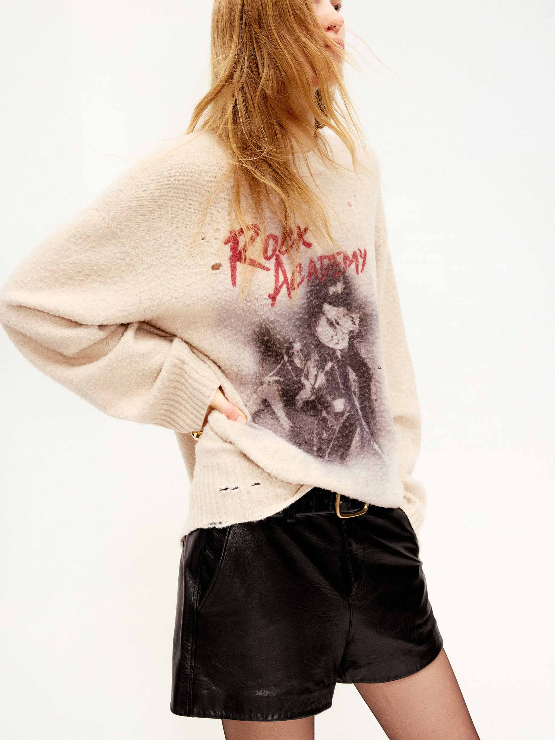 Irregular Ripped Knit Sweater - Image 7