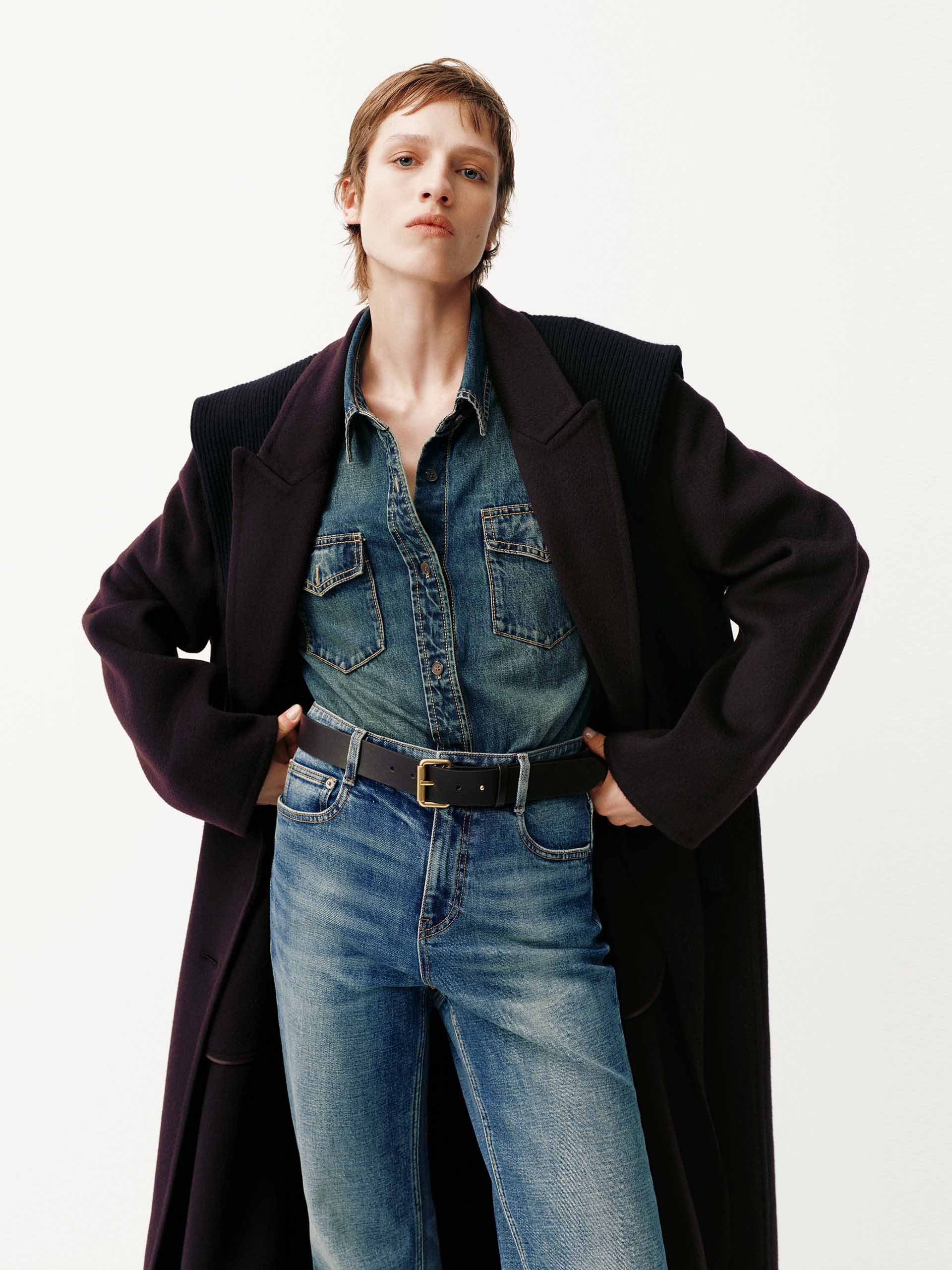 Longline Wool Coat - Image 6